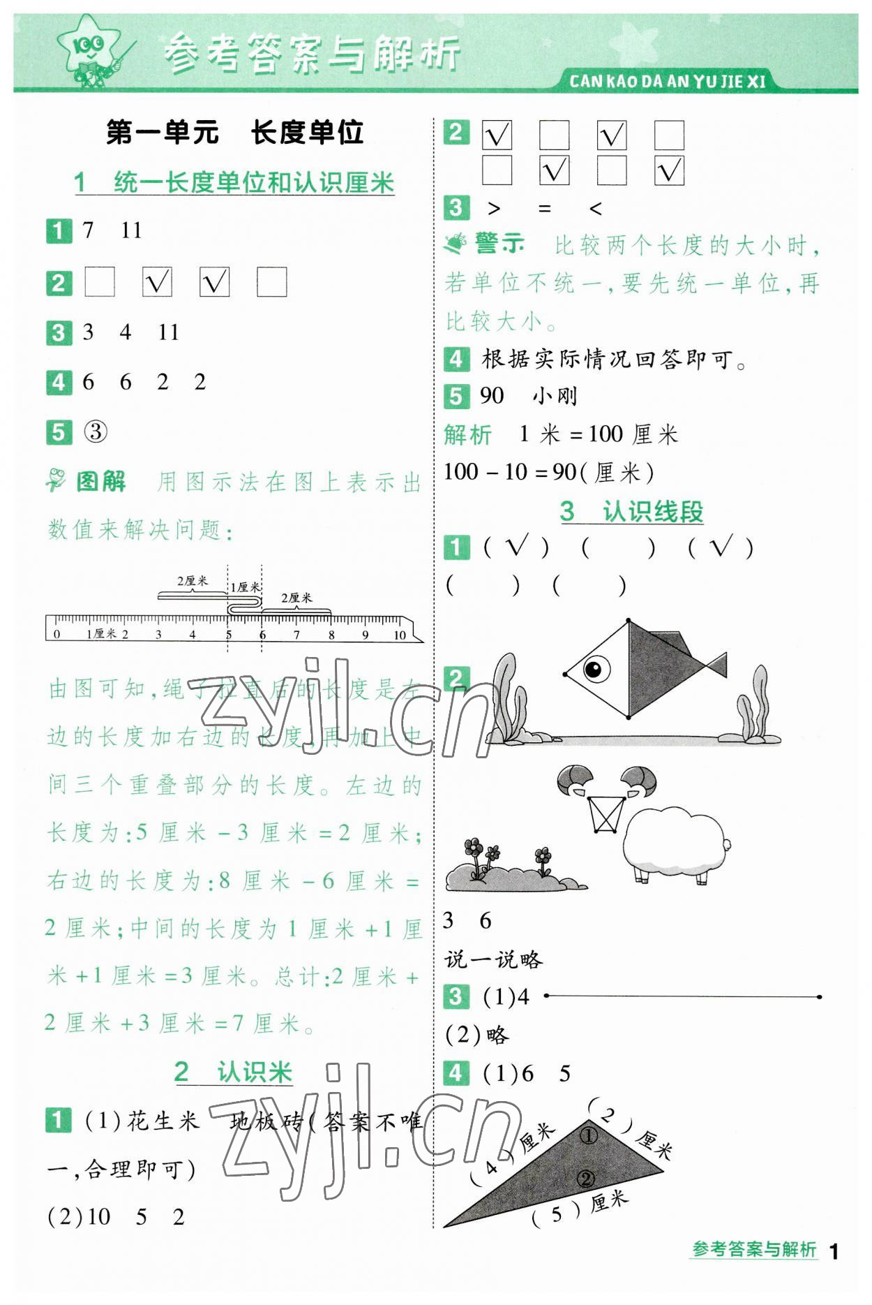 2023年一遍過二年級小學(xué)數(shù)學(xué)上冊人教版 第1頁