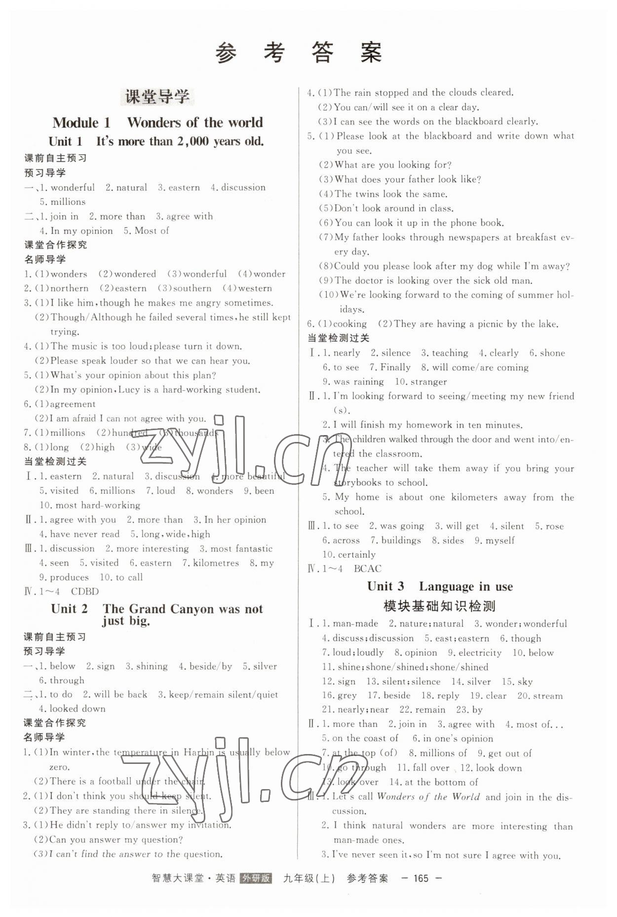 2023年初中新课标名师学案智慧大课堂九年级英语上册外研版 第1页