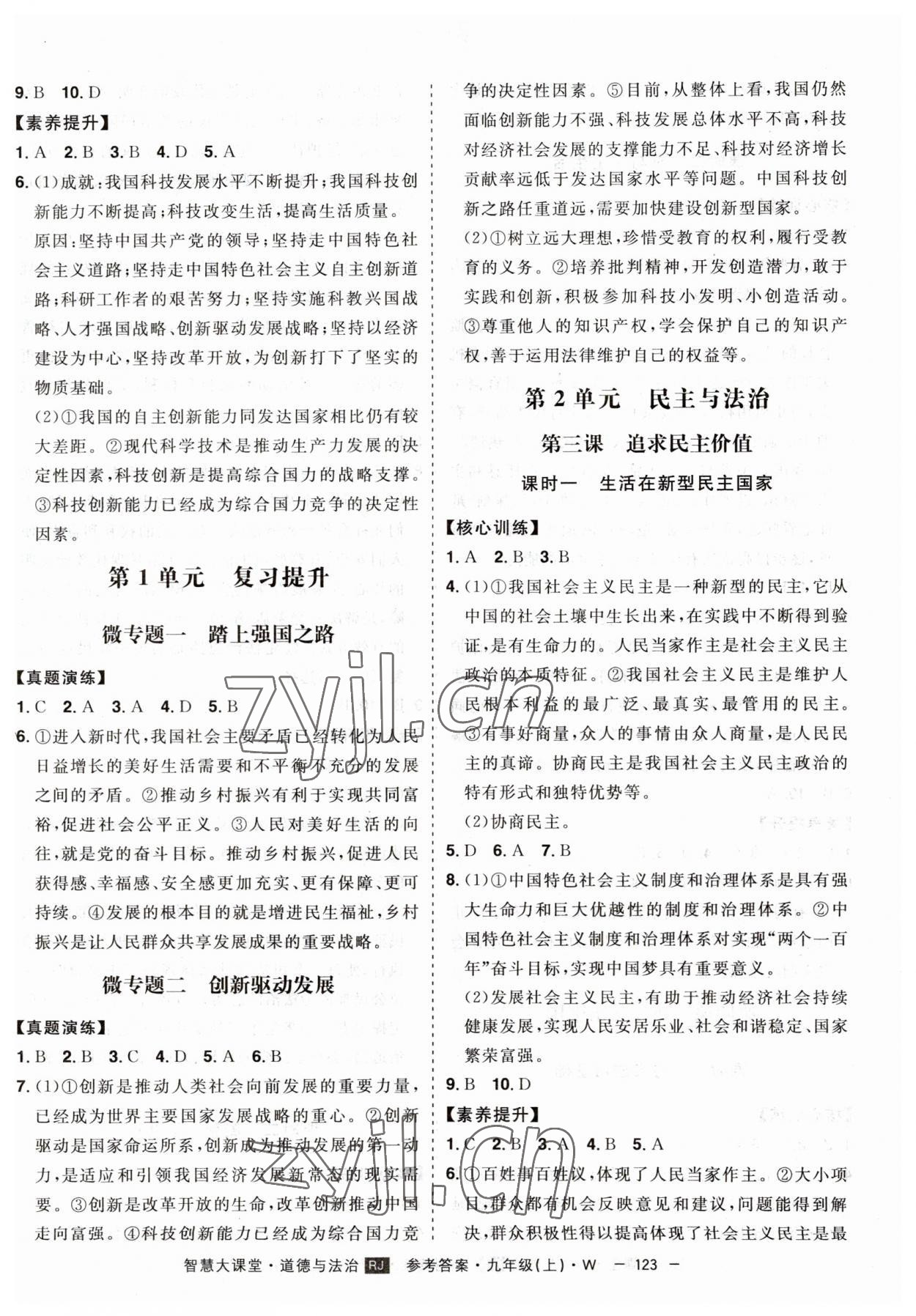 2023年初中新課標(biāo)名師學(xué)案智慧大課堂九年級(jí)道德與法治上冊(cè)人教版 第3頁(yè)