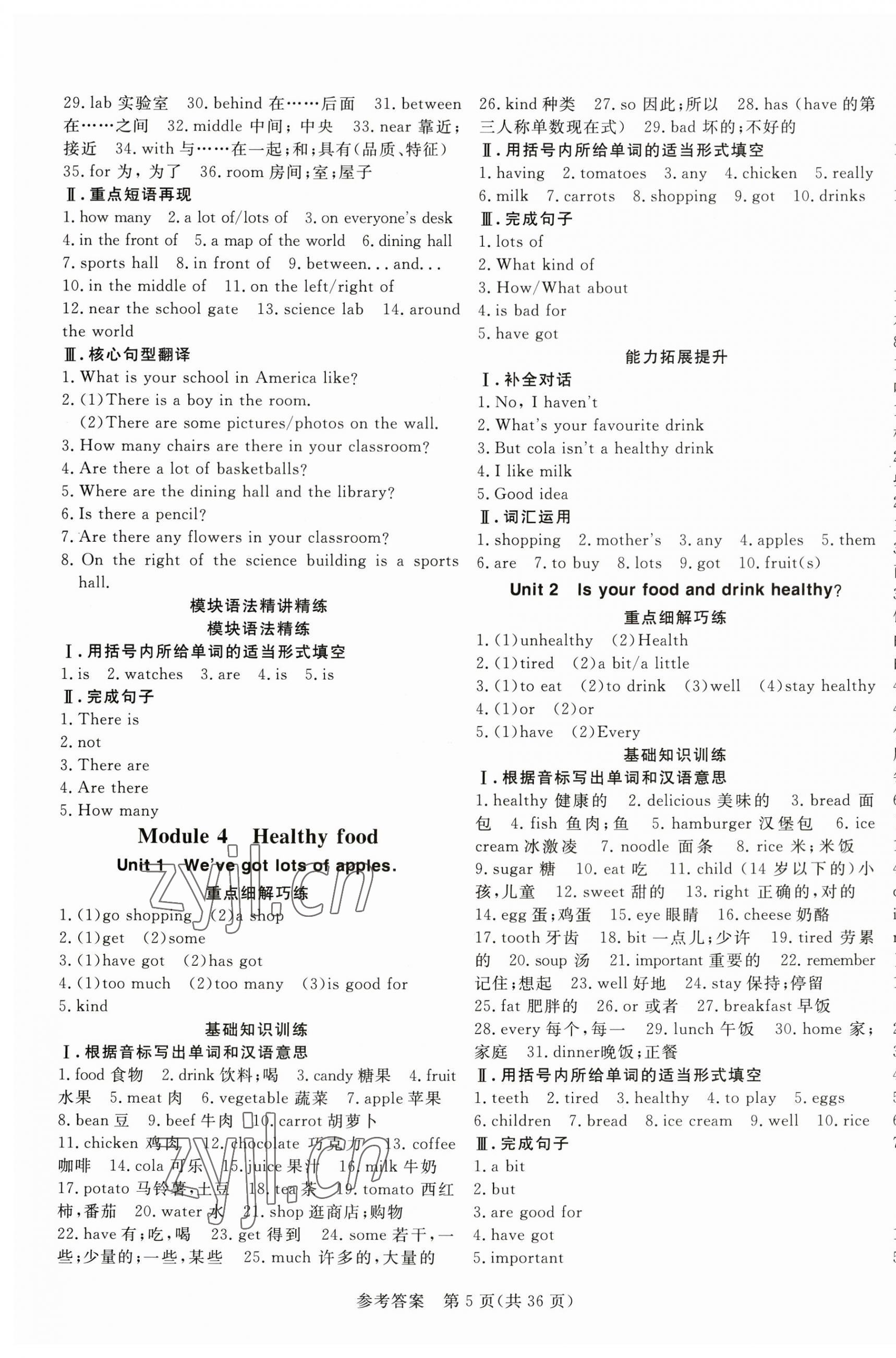 2023年课堂过关循环练七年级英语上册外研版潍坊专版 第5页