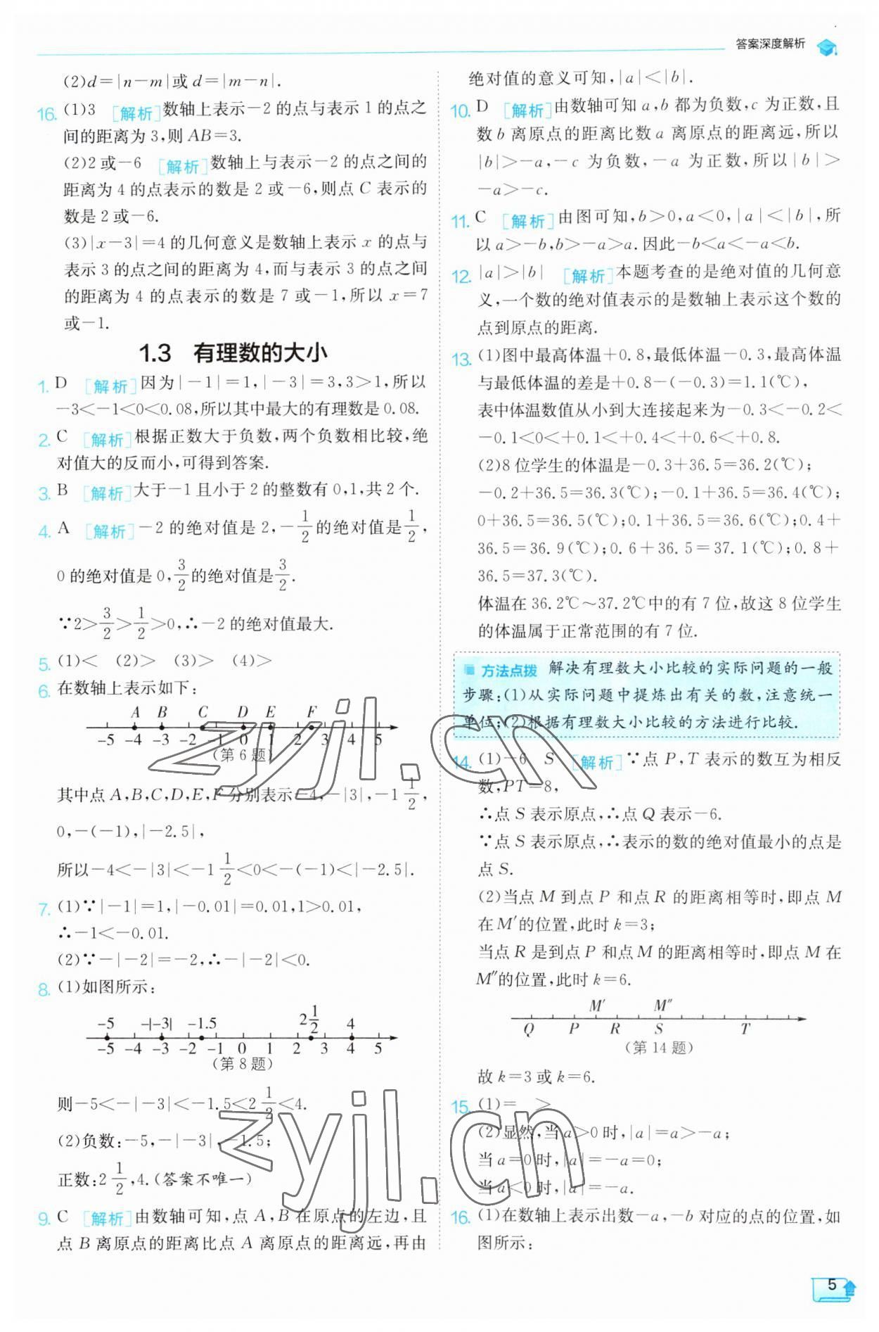 2023年实验班提优训练七年级数学上册沪科版 第5页