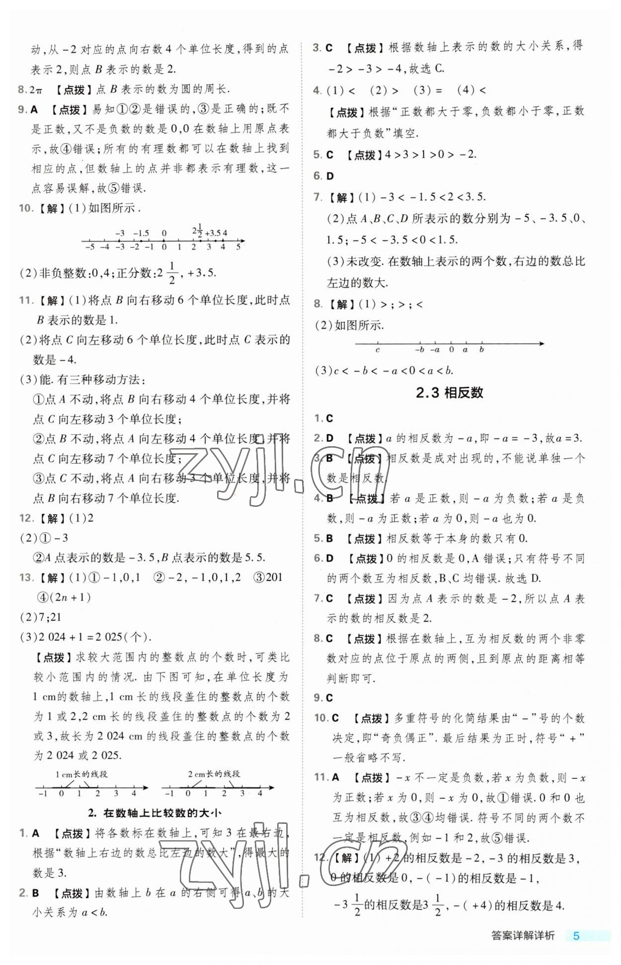 2023年综合应用创新题典中点七年级数学上册华师大版 第5页