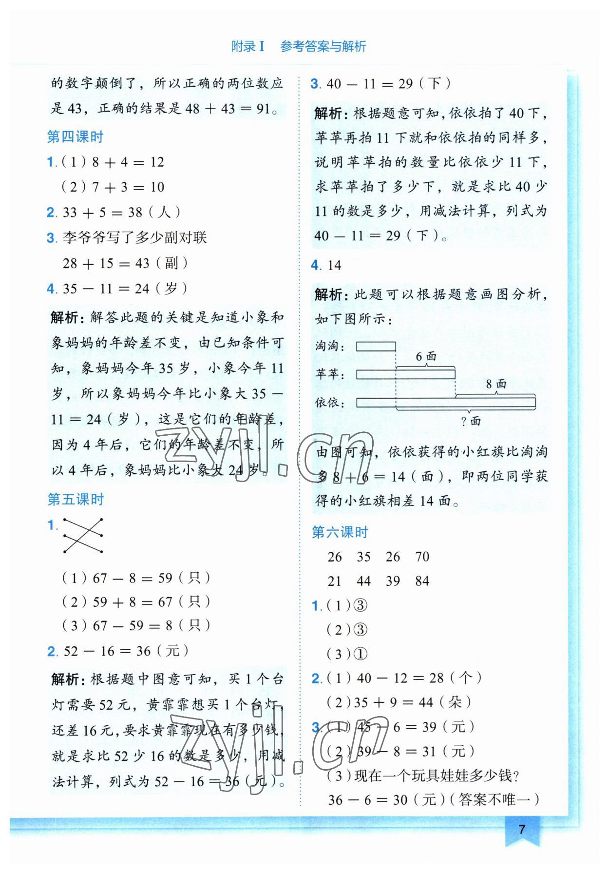 2023年黃岡小狀元作業(yè)本二年級數(shù)學(xué)上冊人教版廣東專版 第7頁