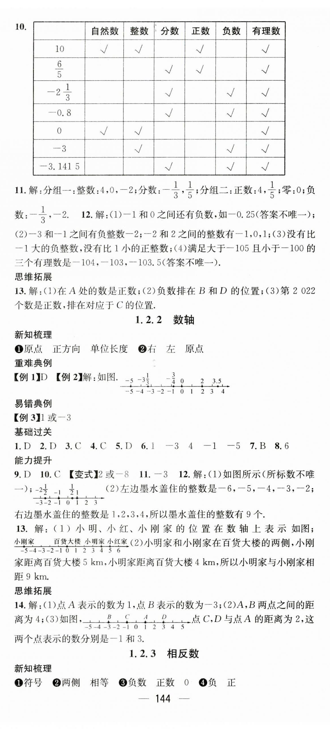 2023年名师测控七年级数学上册人教版云南专版 第2页