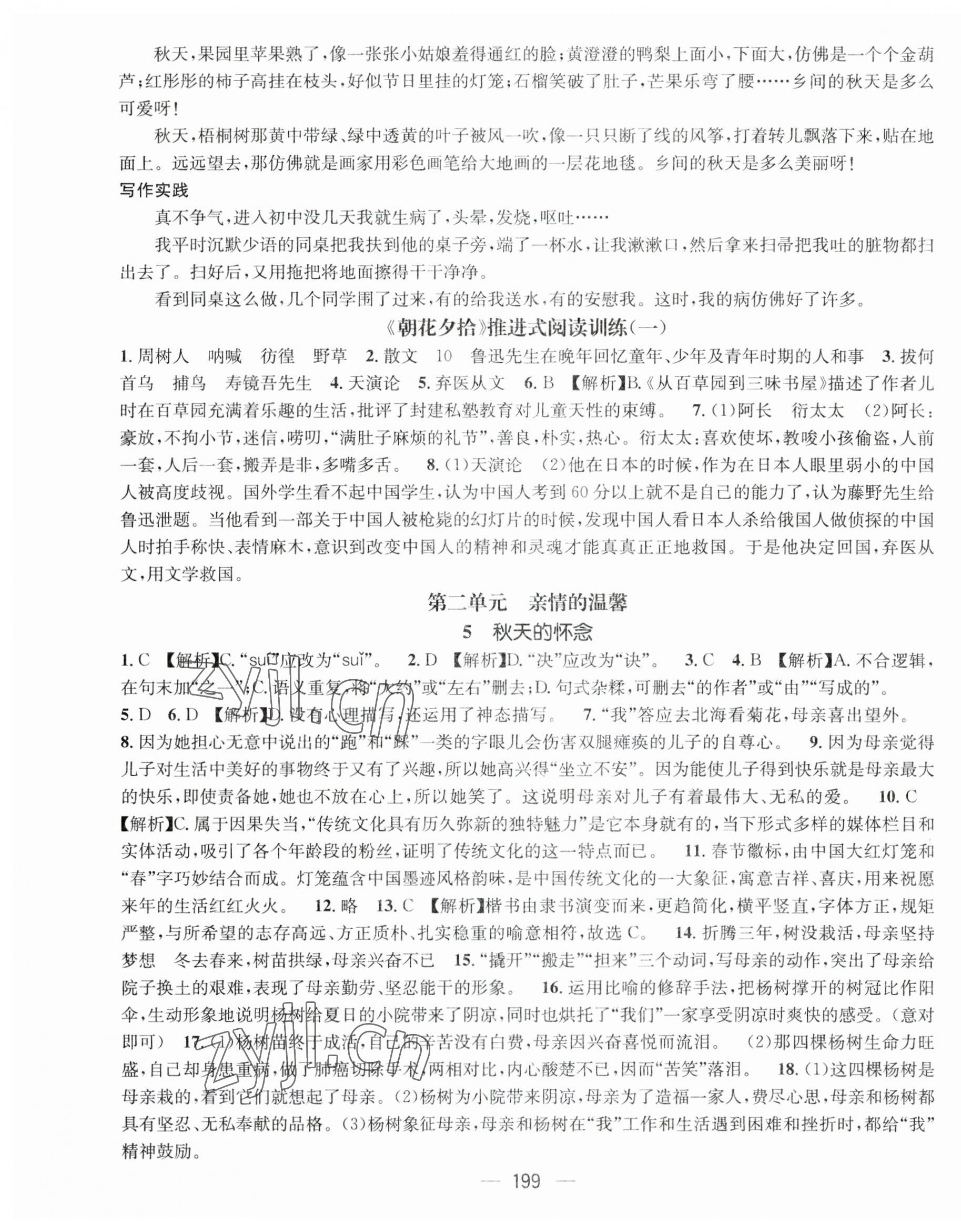 2023年名师测控七年级语文上册人教版云南专版 第3页