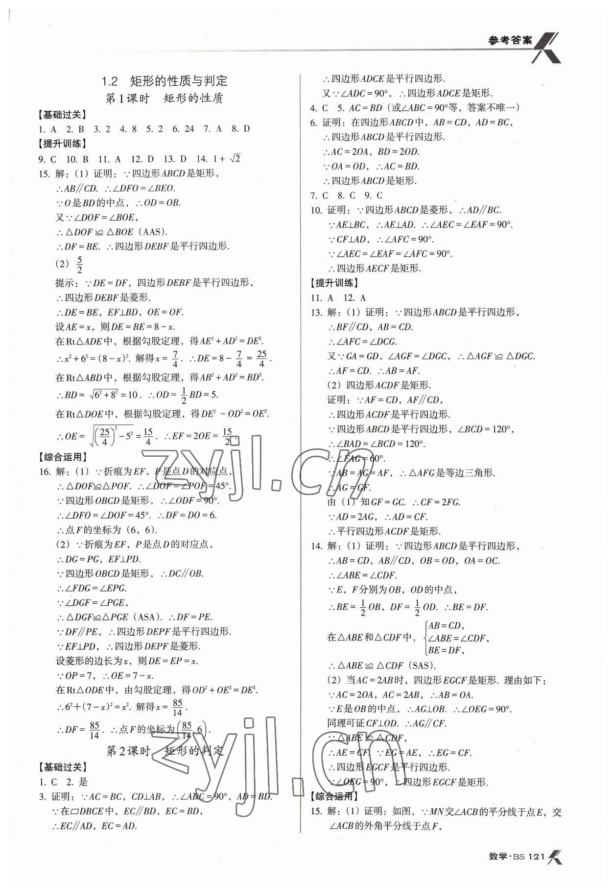 2023年全优点练课计划九年级数学上册北师大版 第3页