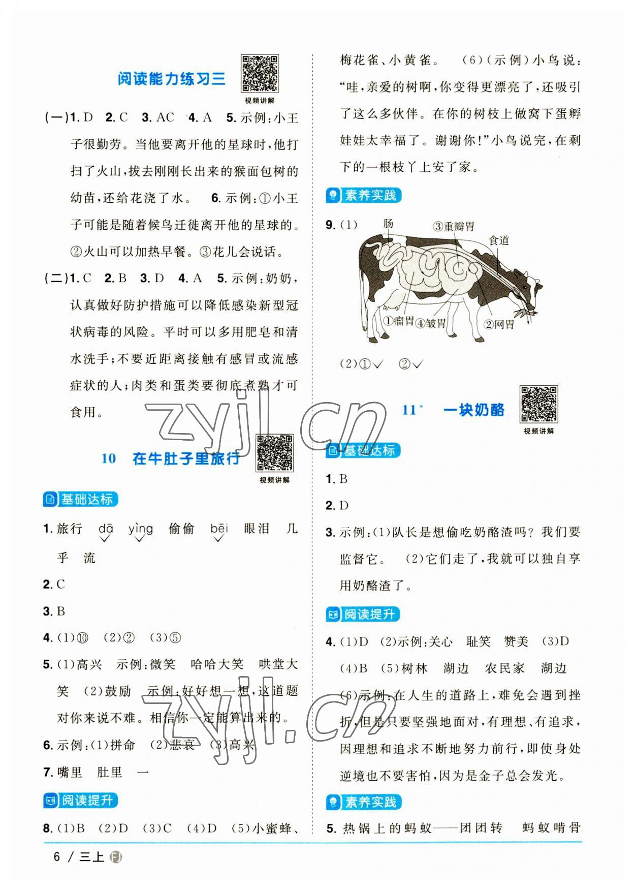 2023年陽(yáng)光同學(xué)課時(shí)優(yōu)化作業(yè)三年級(jí)語(yǔ)文上冊(cè)人教版福建專(zhuān)版 第6頁(yè)