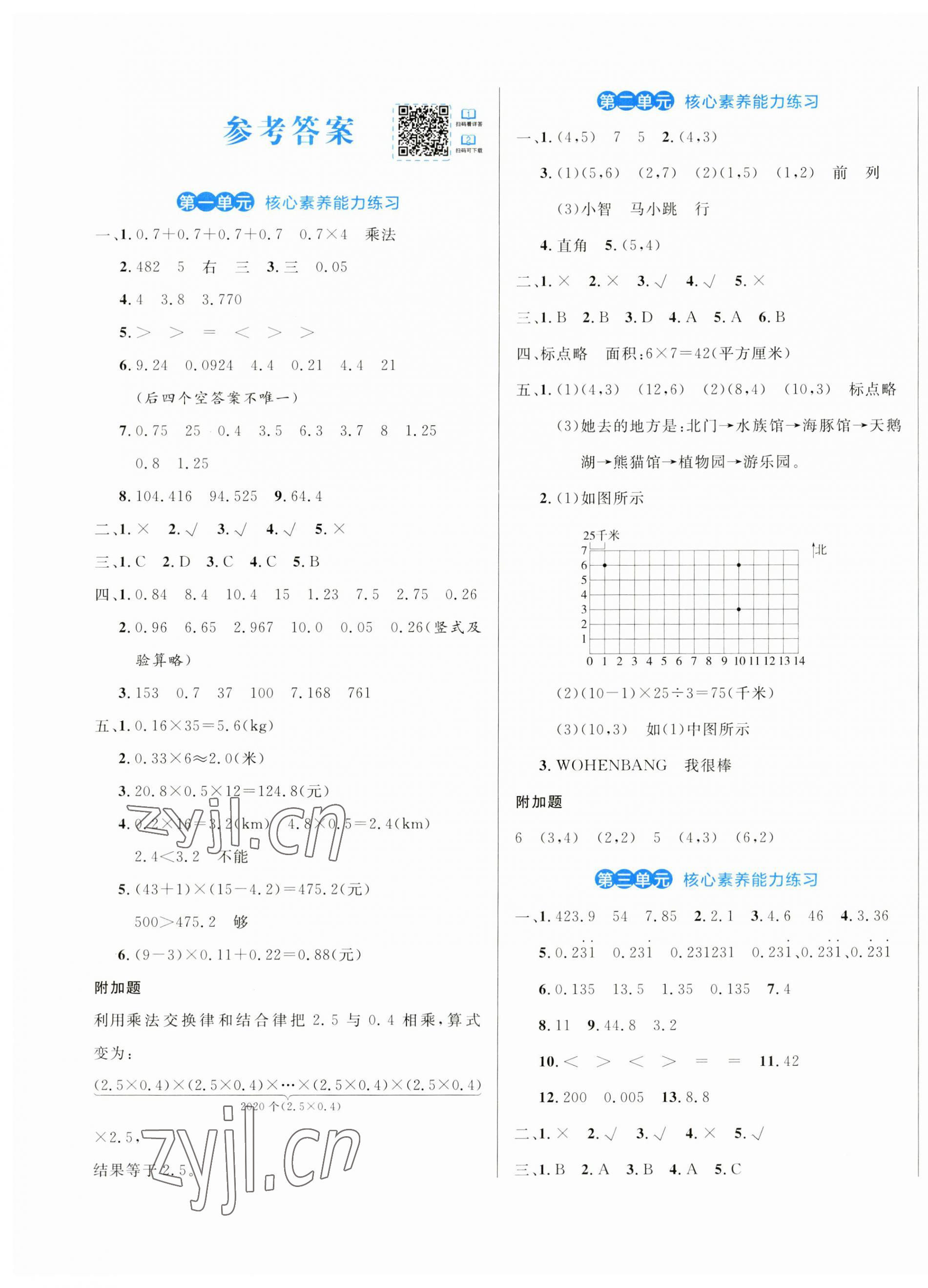 2023年黄冈名卷五年级数学上册人教版 第1页