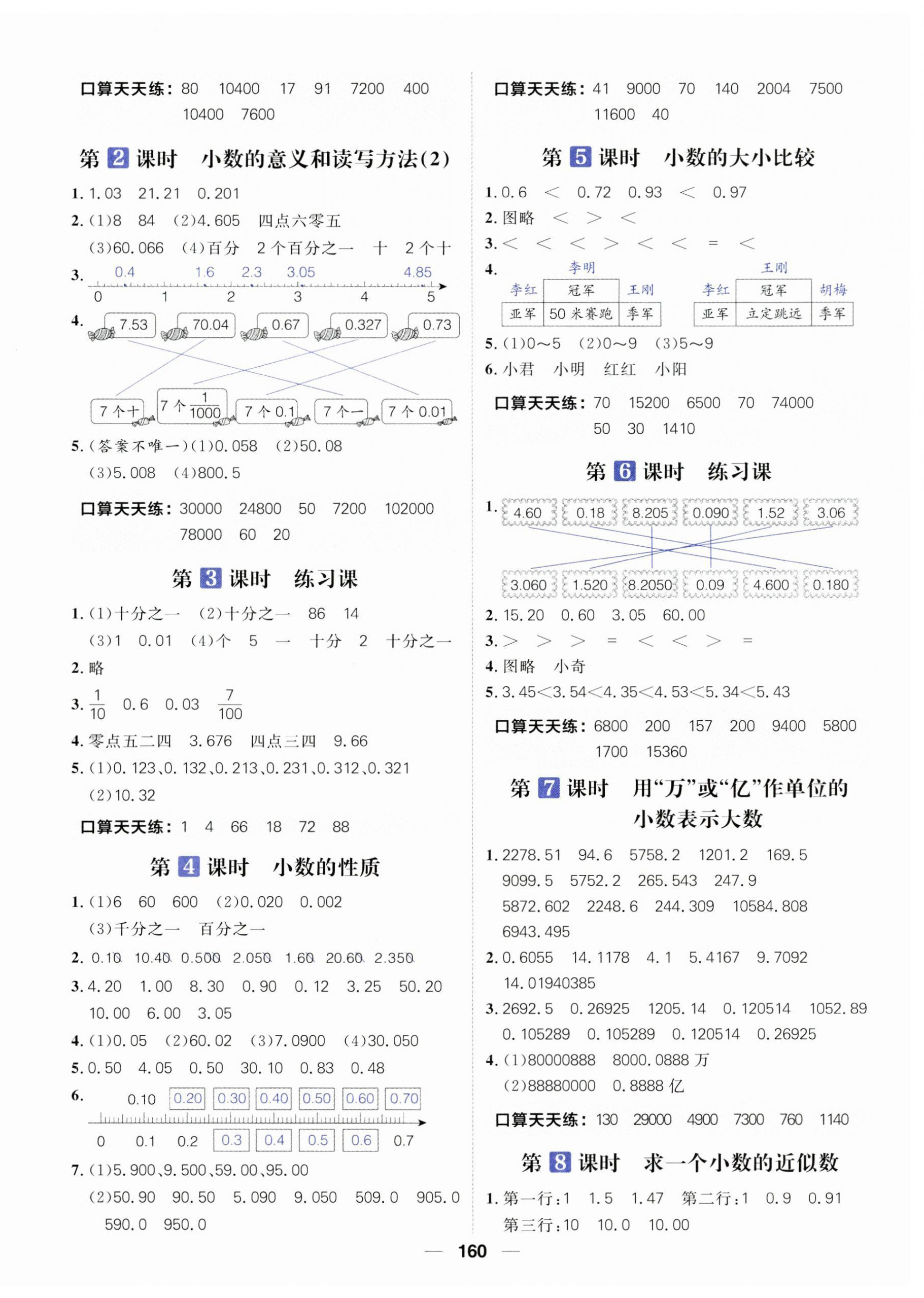 2023年核心素养天天练五年级数学上册苏教版 第4页