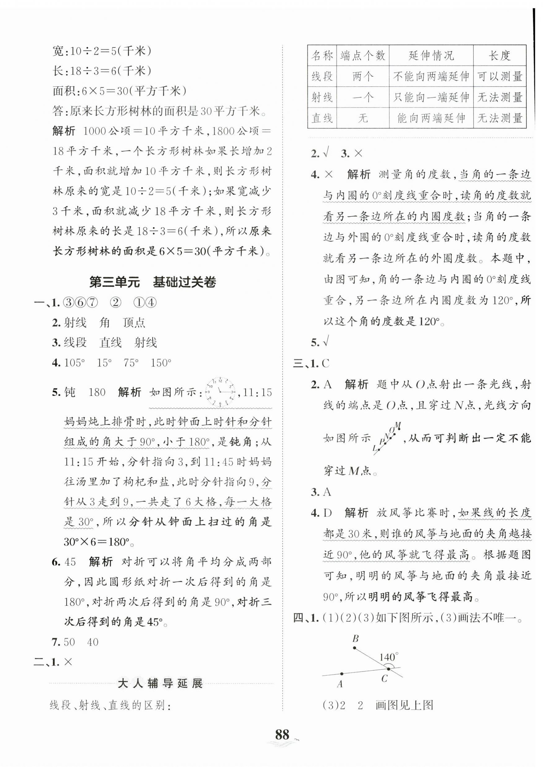 2023年王朝霞培优100分四年级数学上册人教版 第4页