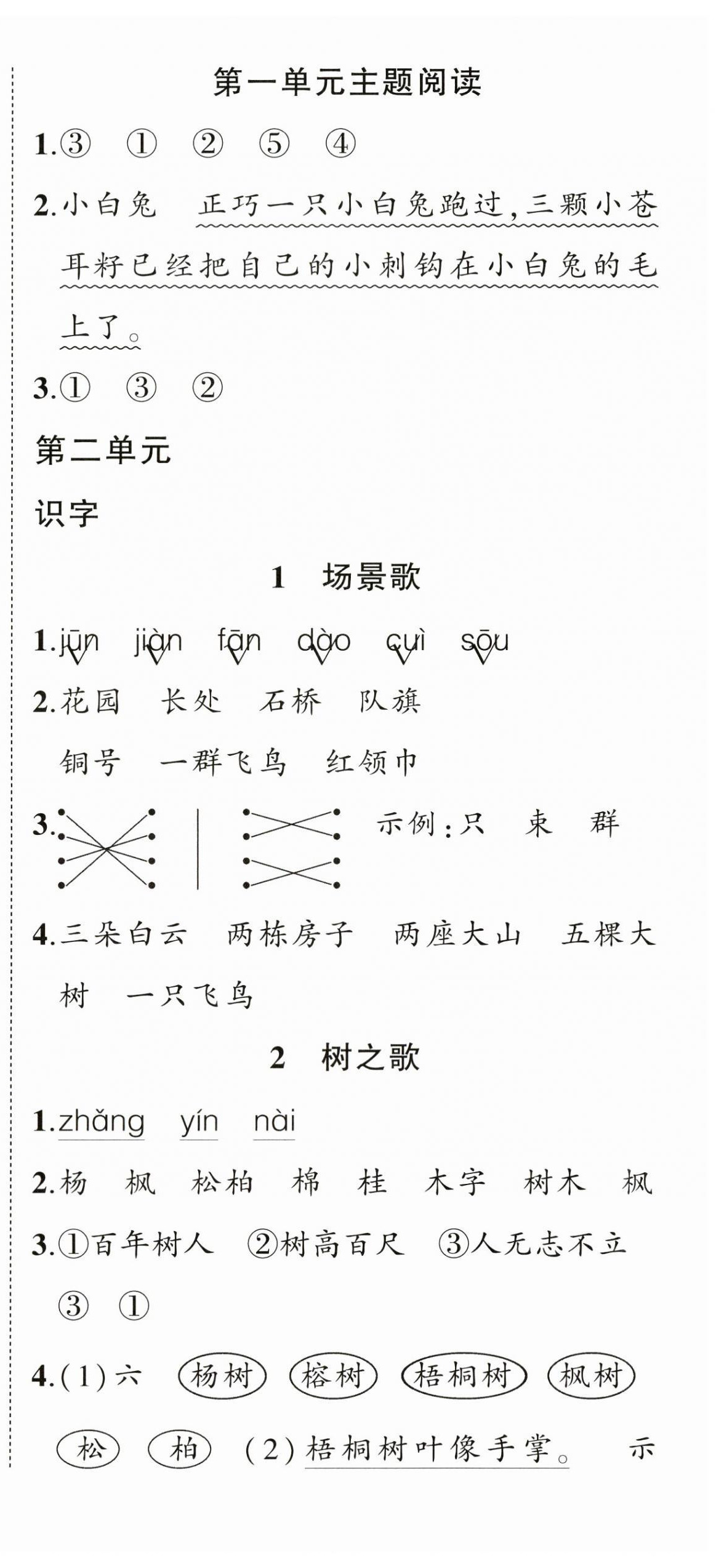 2023年状元成才路创优作业100分二年级语文上册人教版湖北专版 第3页