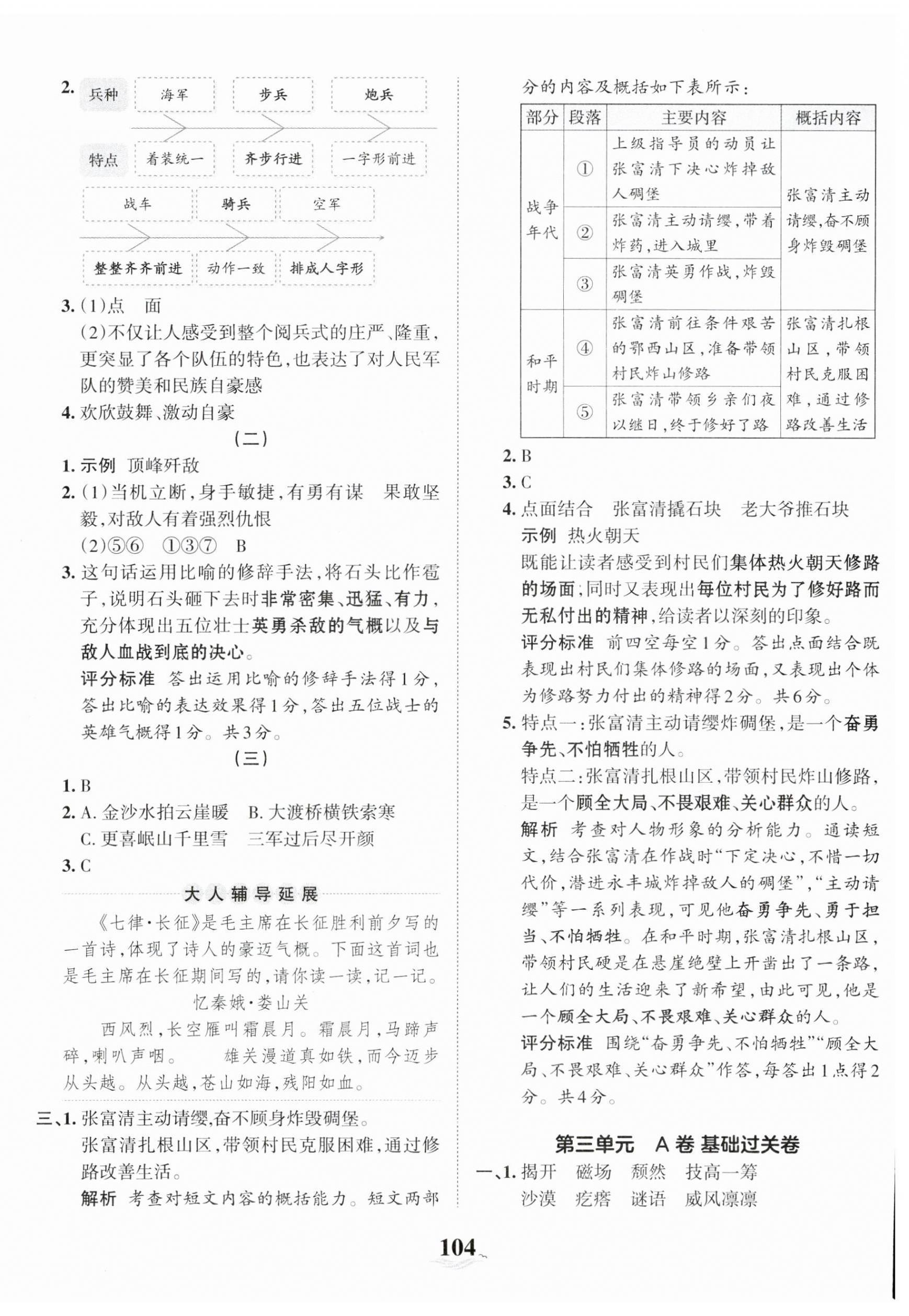 2023年王朝霞培优100分六年级语文上册人教版 第4页