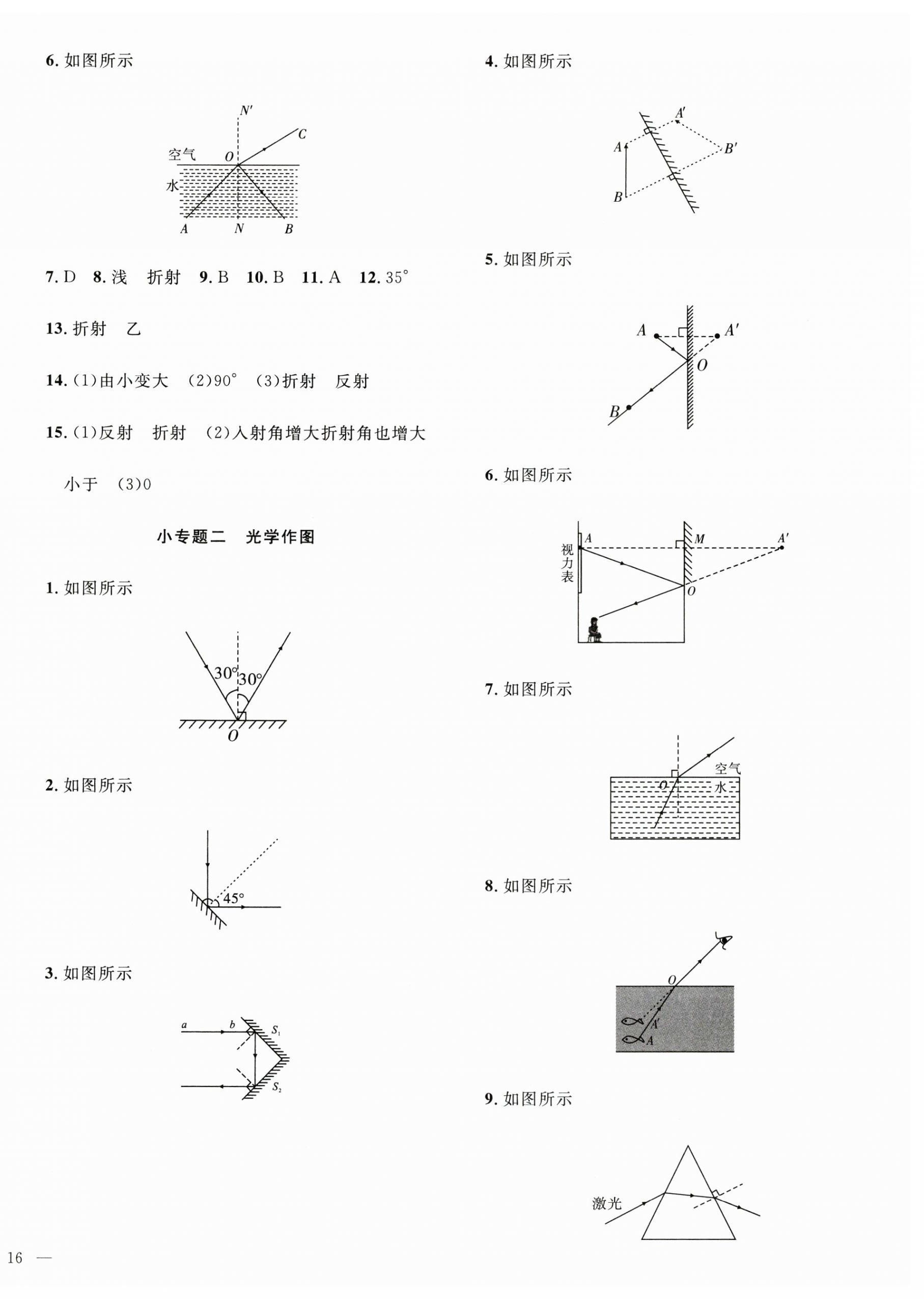 2023年體驗(yàn)型學(xué)案八年級(jí)物理上冊(cè)滬粵版 第4頁(yè)