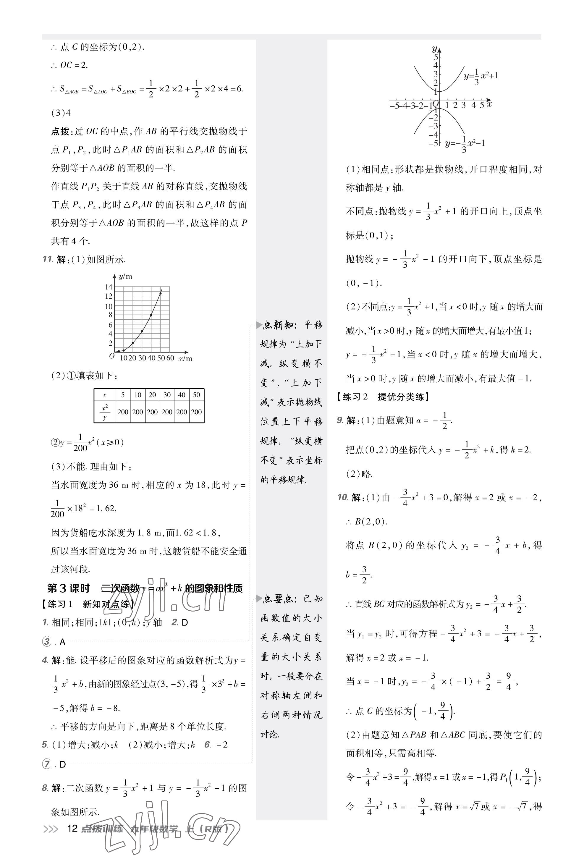 2023年點撥訓(xùn)練九年級數(shù)學(xué)上冊人教版 第11頁