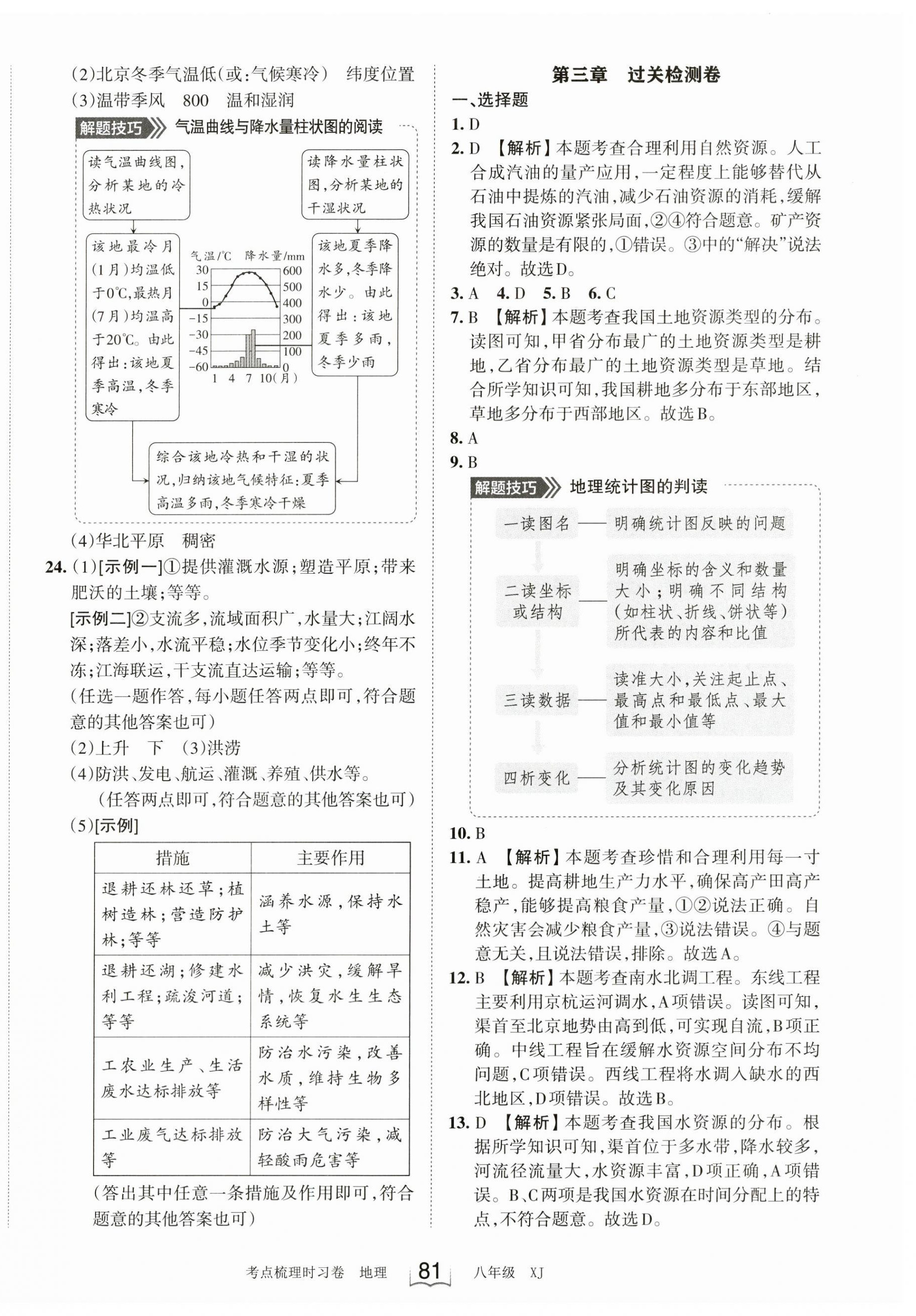 2023年王朝霞考点梳理时习卷八年级地理上册湘教版 第3页