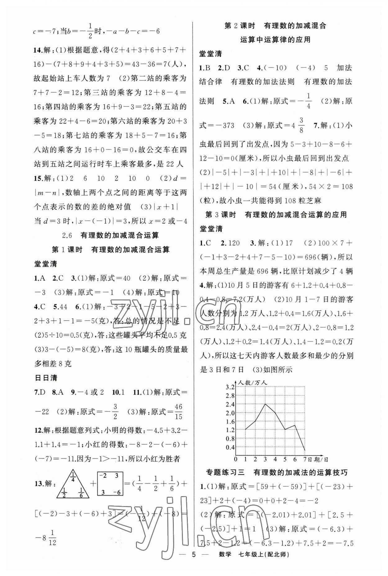 2023年四清導(dǎo)航七年級(jí)數(shù)學(xué)上冊(cè)北師大版 第5頁(yè)