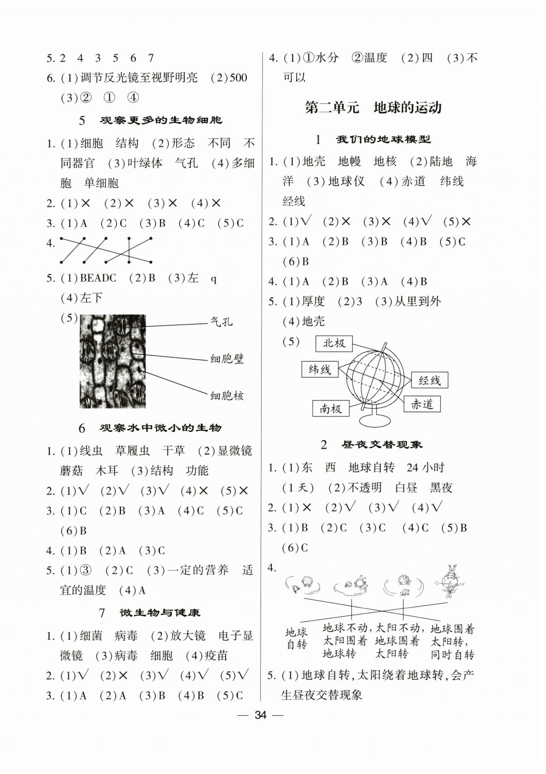 2023年經(jīng)綸學(xué)典棒棒堂六年級科學(xué)上冊教科版 第2頁