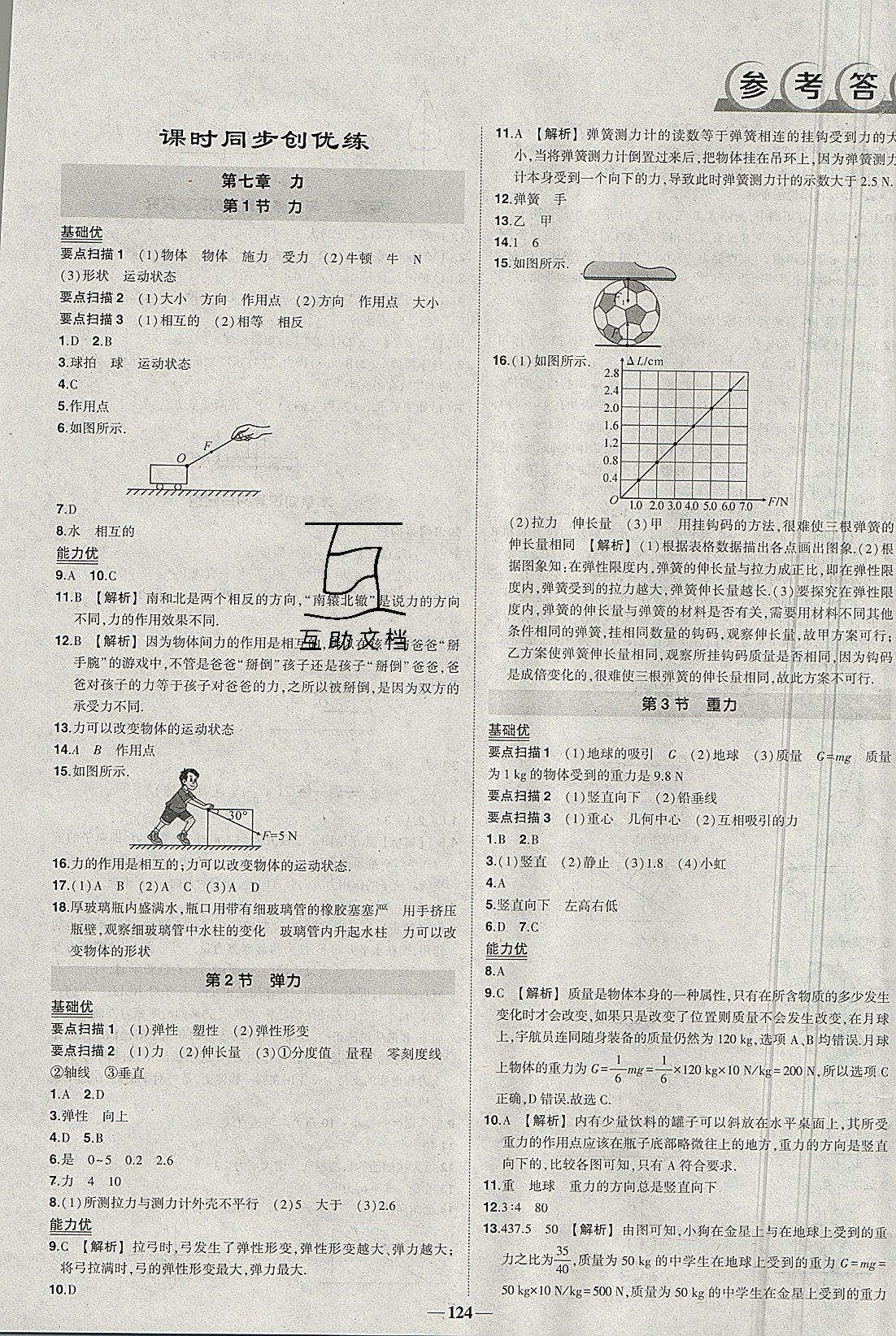 2019年黃岡創(chuàng)優(yōu)作業(yè)導(dǎo)學(xué)練八年級(jí)物理下冊(cè)人教版 第1頁