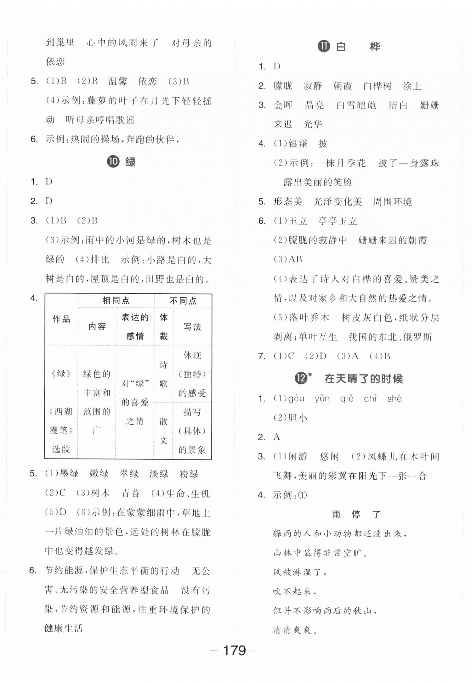 2024年全品學(xué)練考四年級(jí)語(yǔ)文下冊(cè)人教版 第5頁(yè)