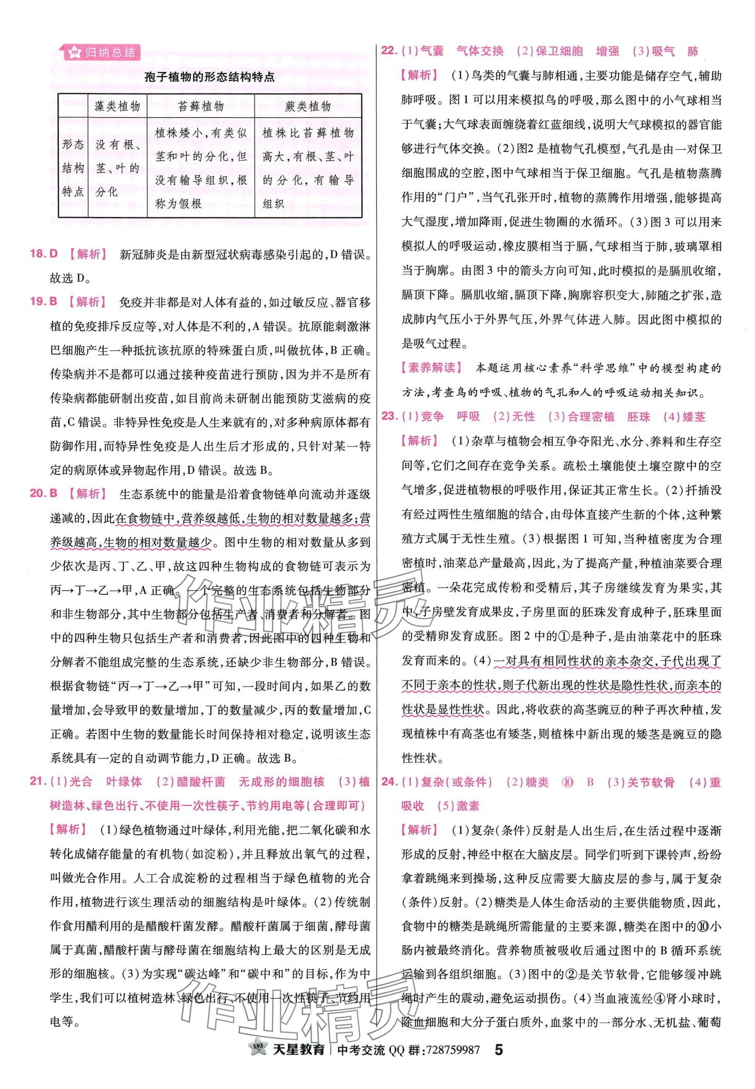 2024年金考卷45套汇编生物中考江西专版 第5页