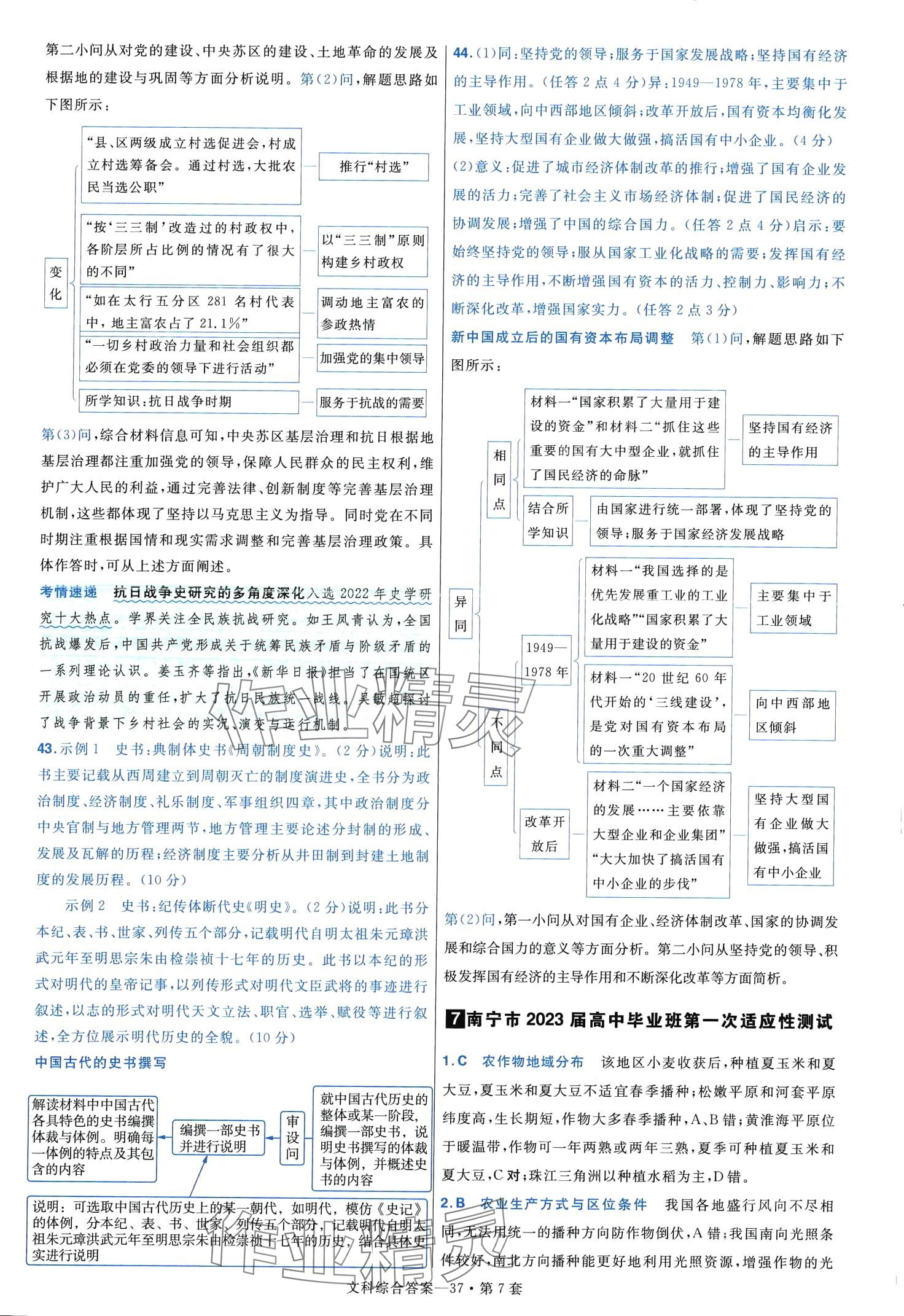 2024年金考卷45套汇编高中文综通用版 第39页