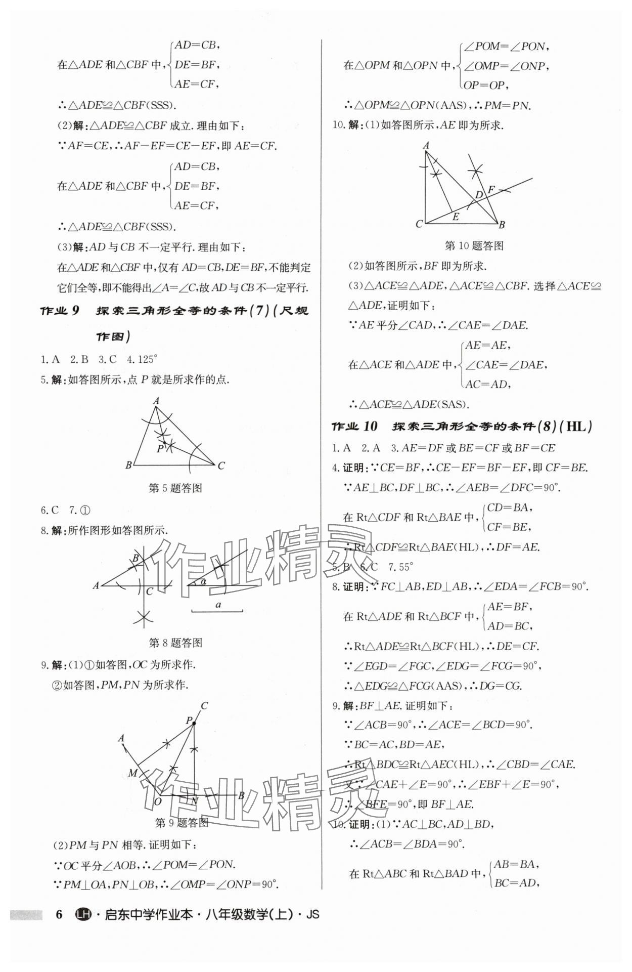 2024年啟東中學作業(yè)本八年級數學上冊蘇科版連淮專版 第6頁