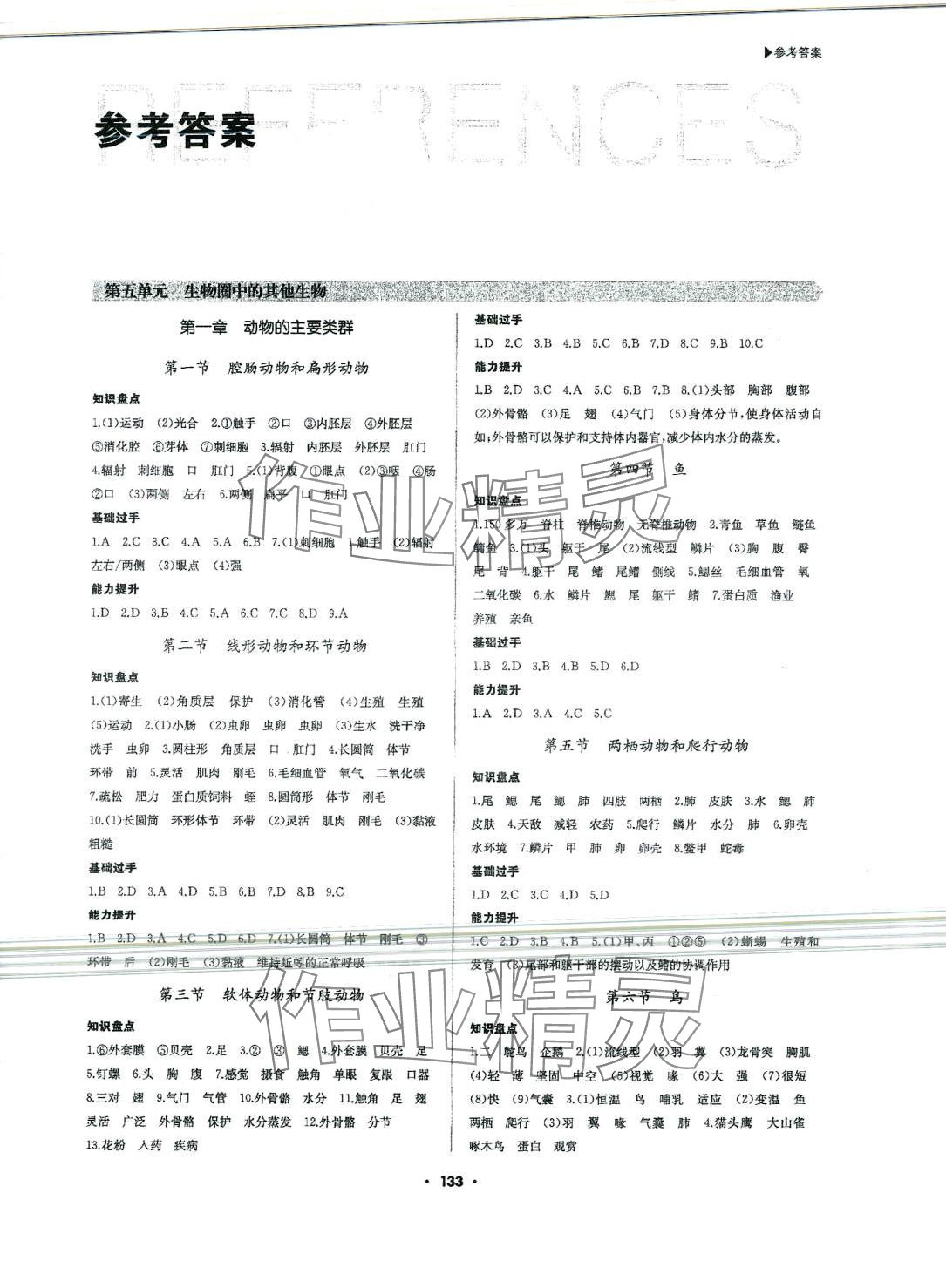 2024年超越訓(xùn)練八年級生物全一冊人教版 第1頁