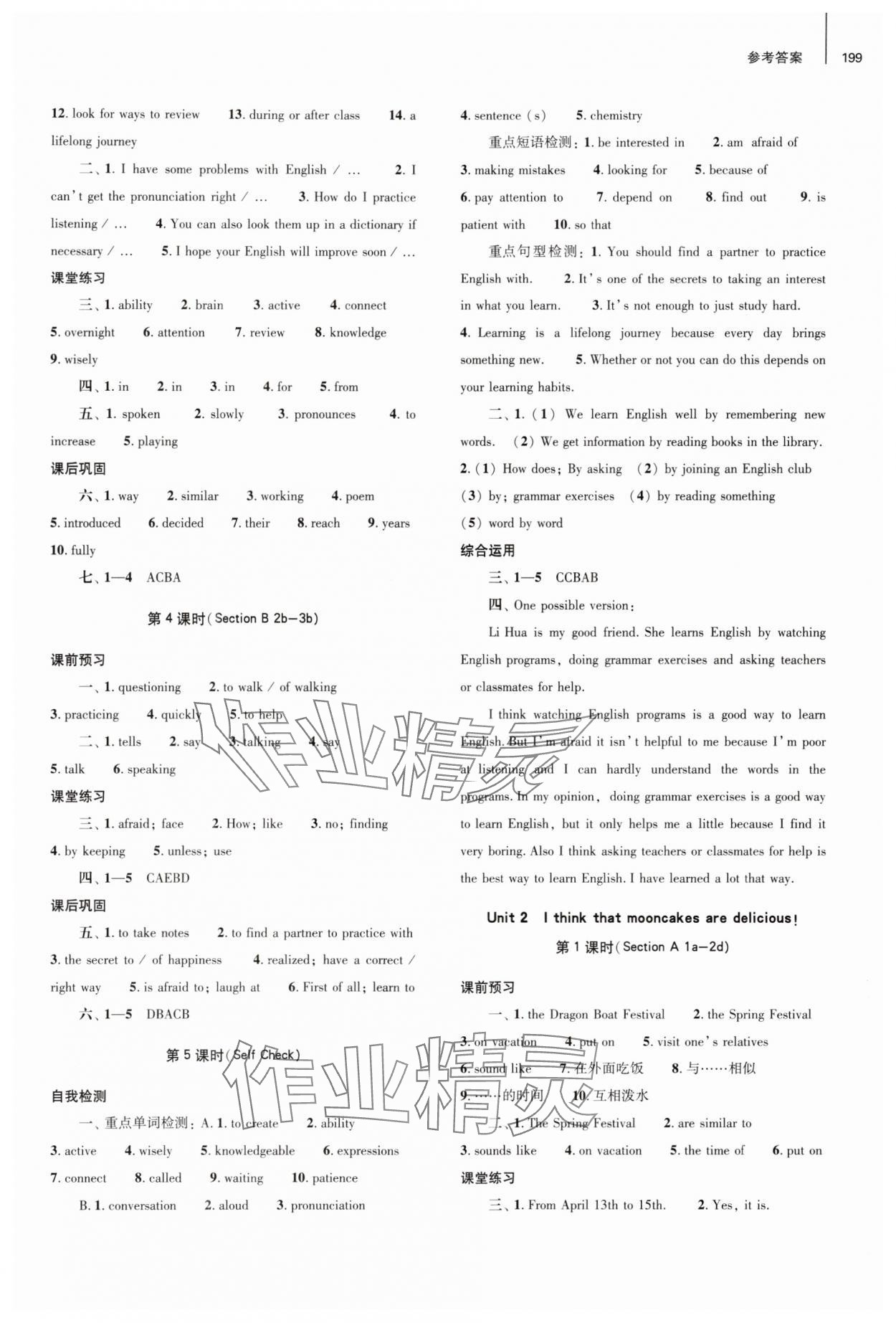 2024年同步練習(xí)冊大象出版社九年級英語全一冊人教版 參考答案第2頁