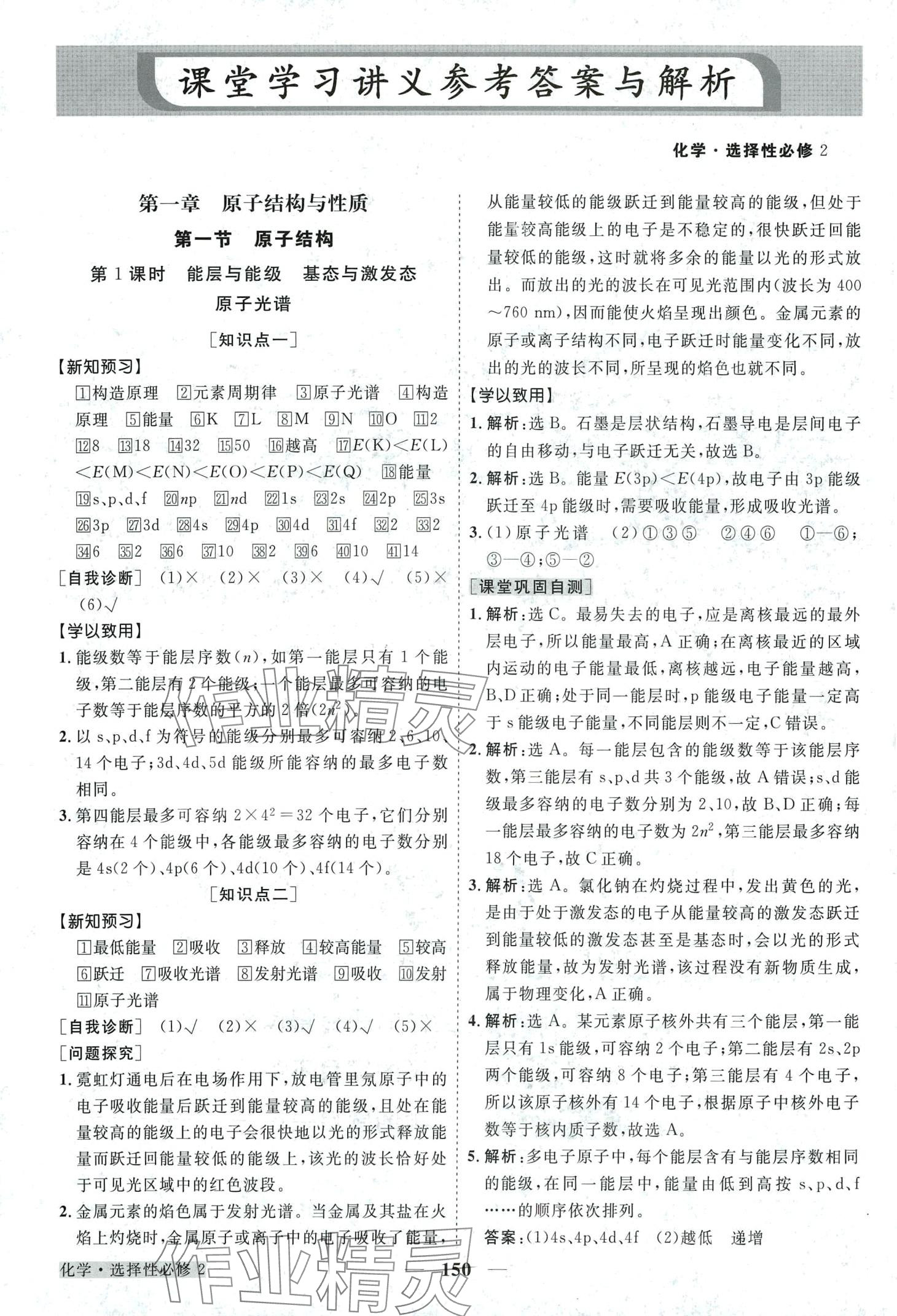 2024年高中同步創(chuàng)新課堂優(yōu)化方案高中化學選擇性必修2 第1頁