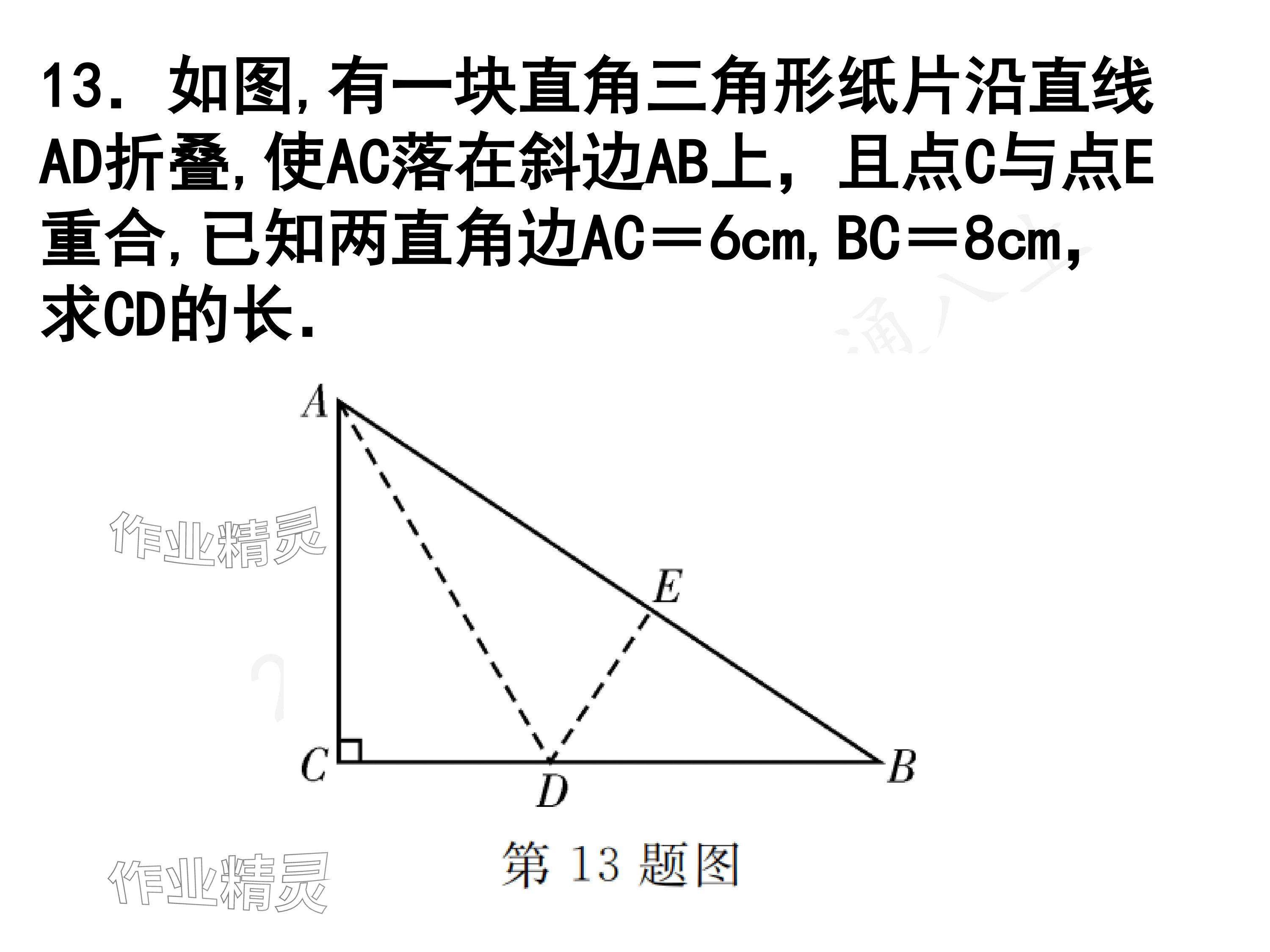 2024年一本通武汉出版社八年级数学上册北师大版精简版 参考答案第14页