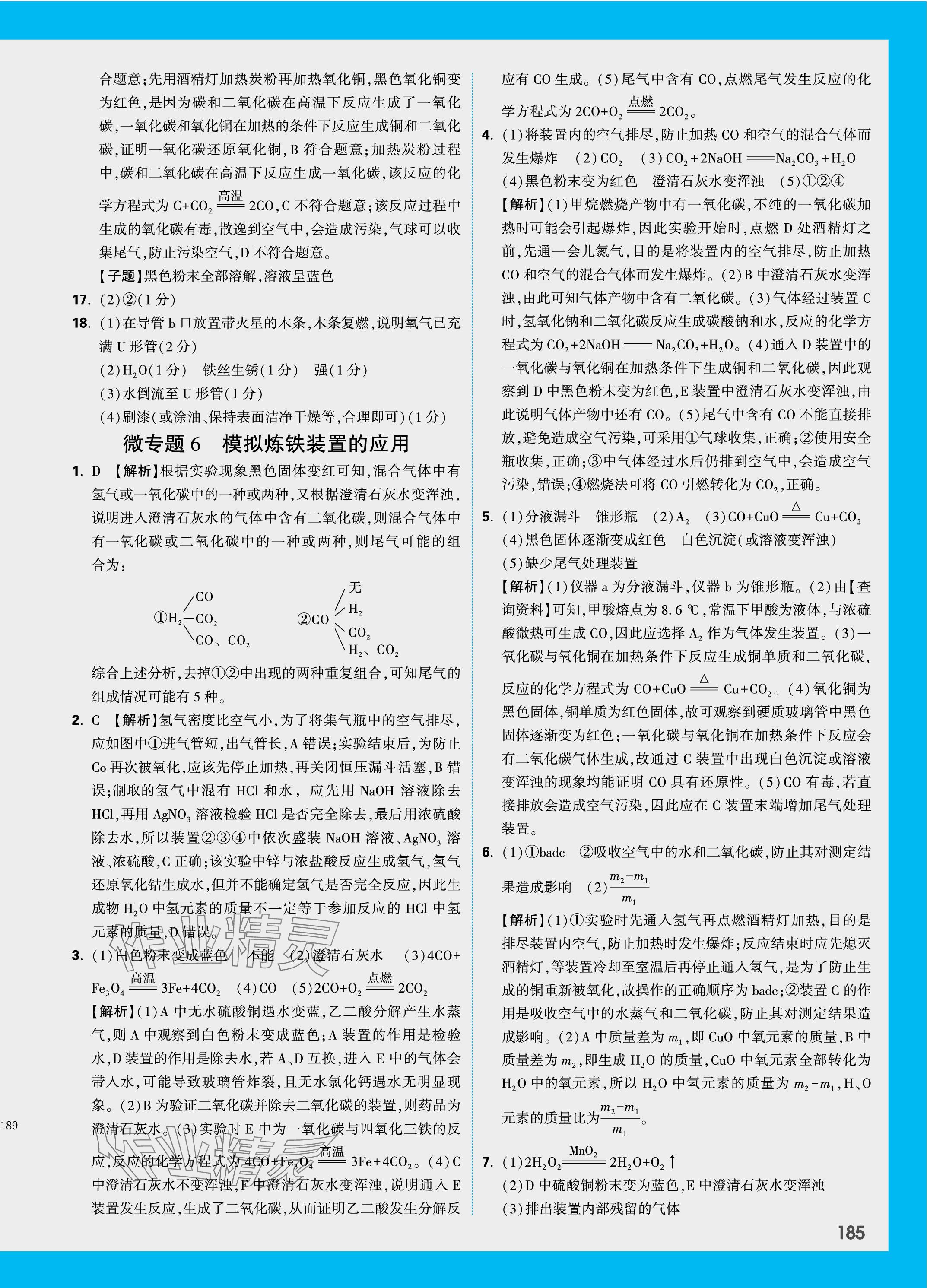 2024年万唯中考试题研究化学山东专版 第17页