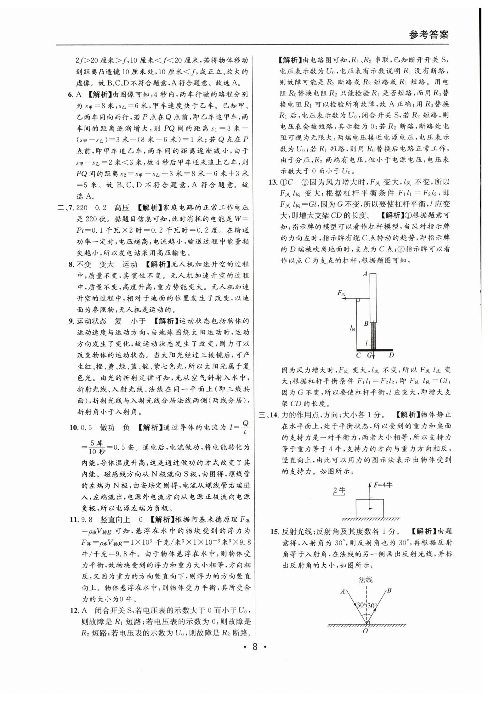 2021~2023年中考實(shí)戰(zhàn)名校在招手物理二模卷 第8頁(yè)