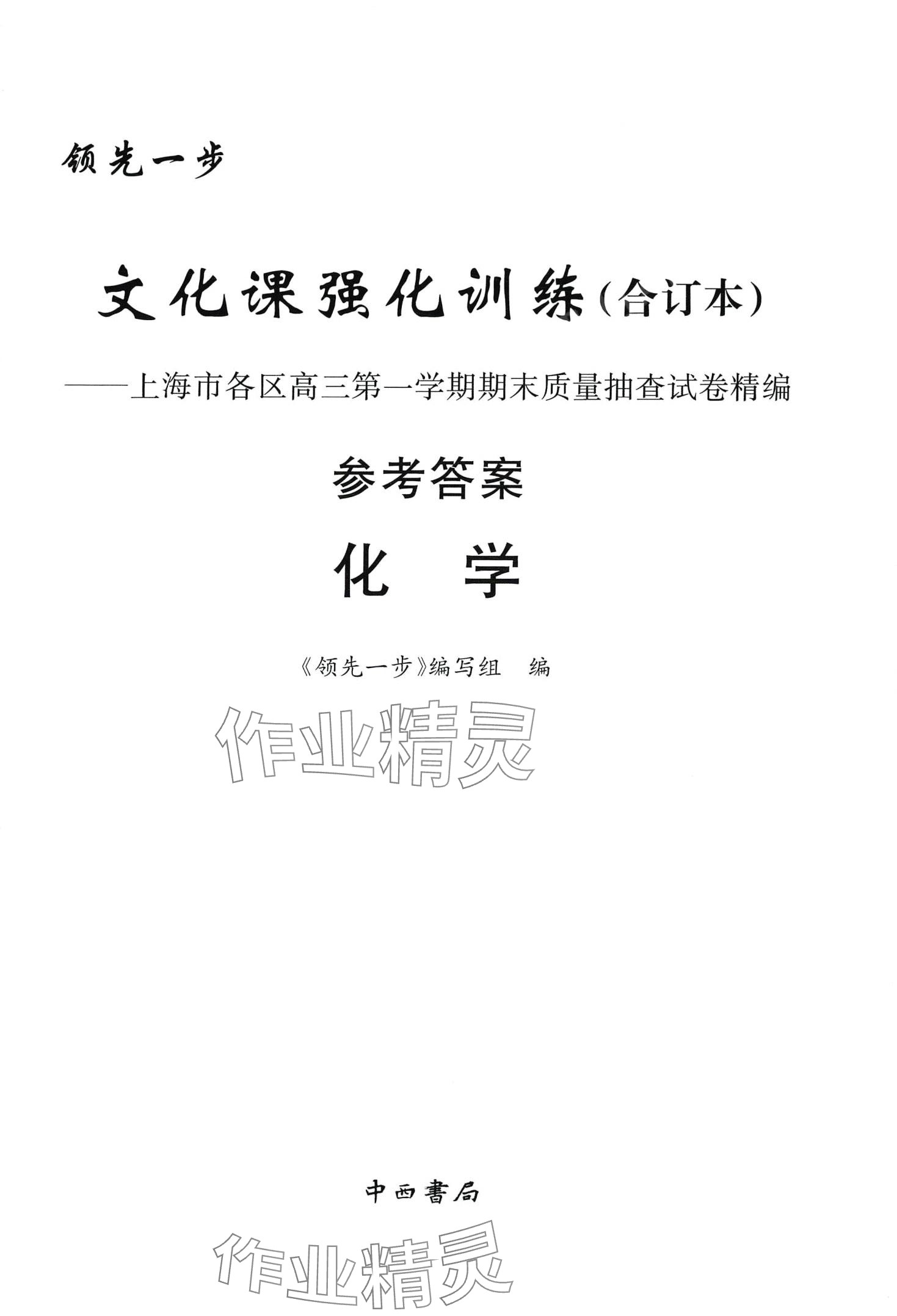 2024年文化课强化训练高三化学全一册通用版上海专用 第3页