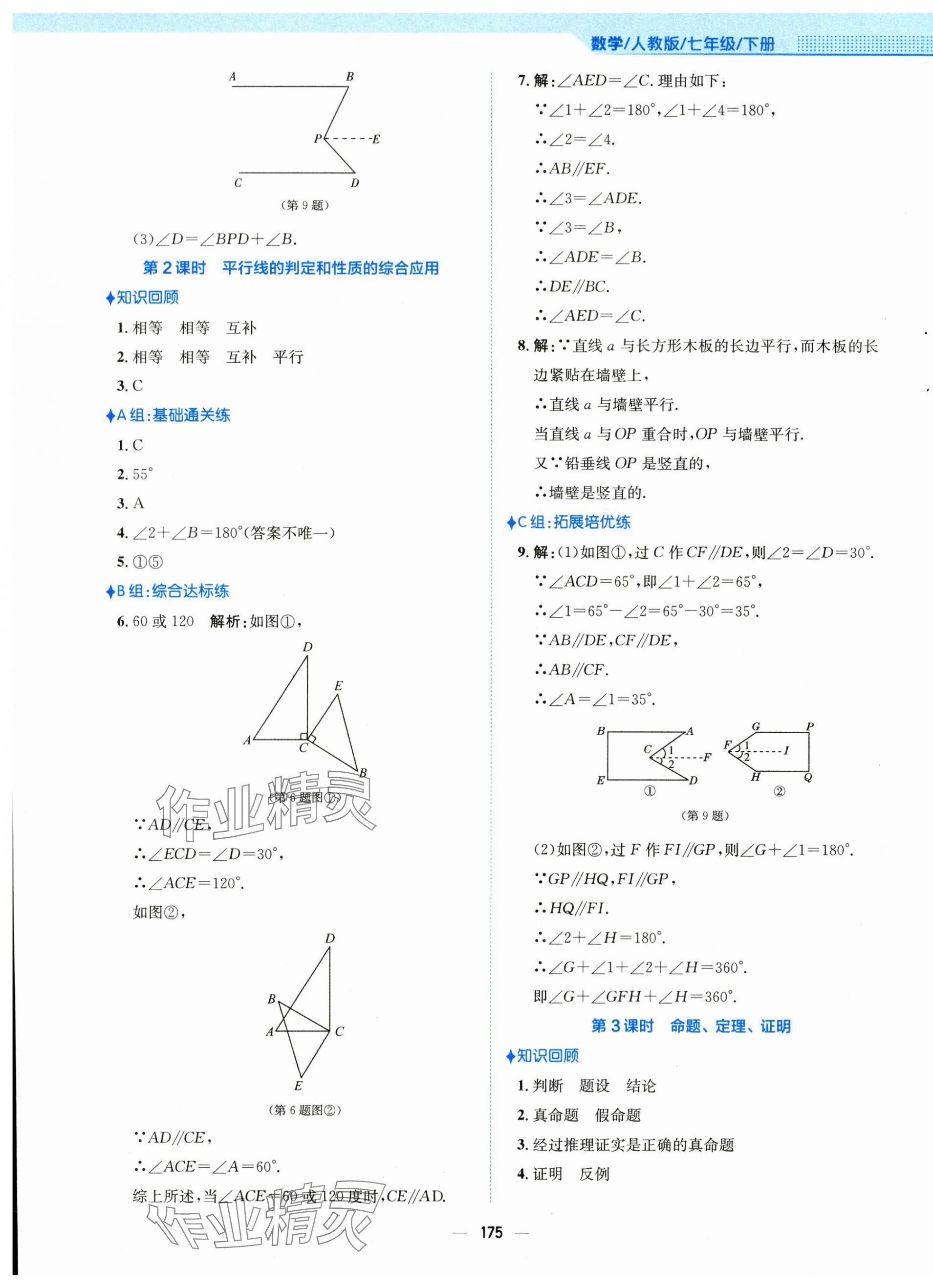 2024年新編基礎訓練七年級數(shù)學下冊人教版 第7頁