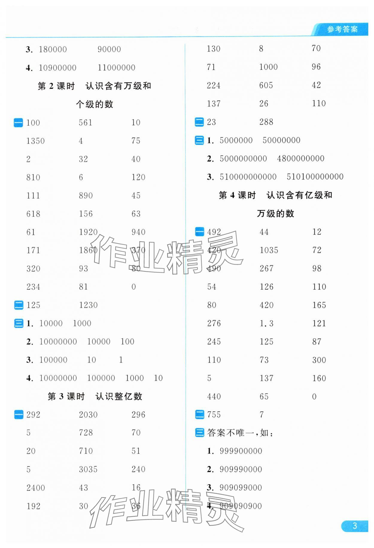 2024年亮点给力计算天天练四年级数学下册苏教版 第3页