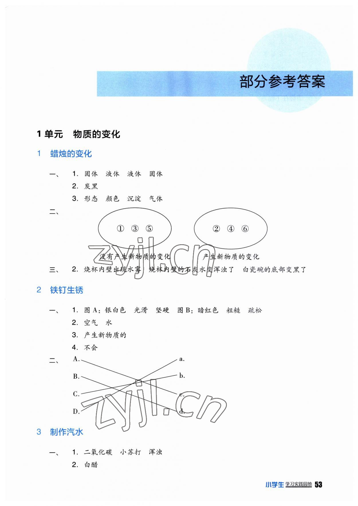 2023年學(xué)習(xí)實(shí)踐園地六年級科學(xué)上冊蘇教版 第1頁