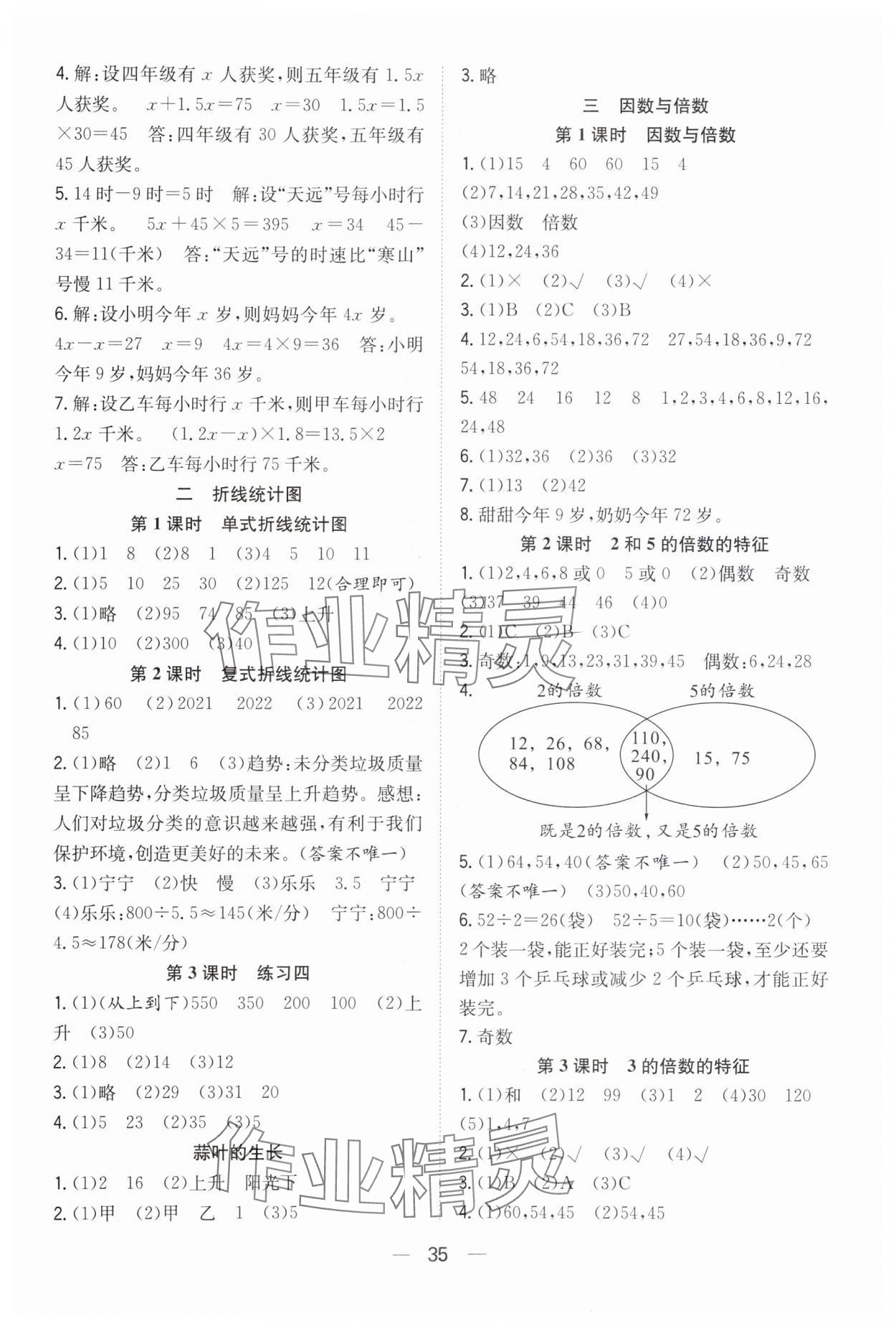 2024年快乐学习随堂练五年级数学下册苏教版 第3页