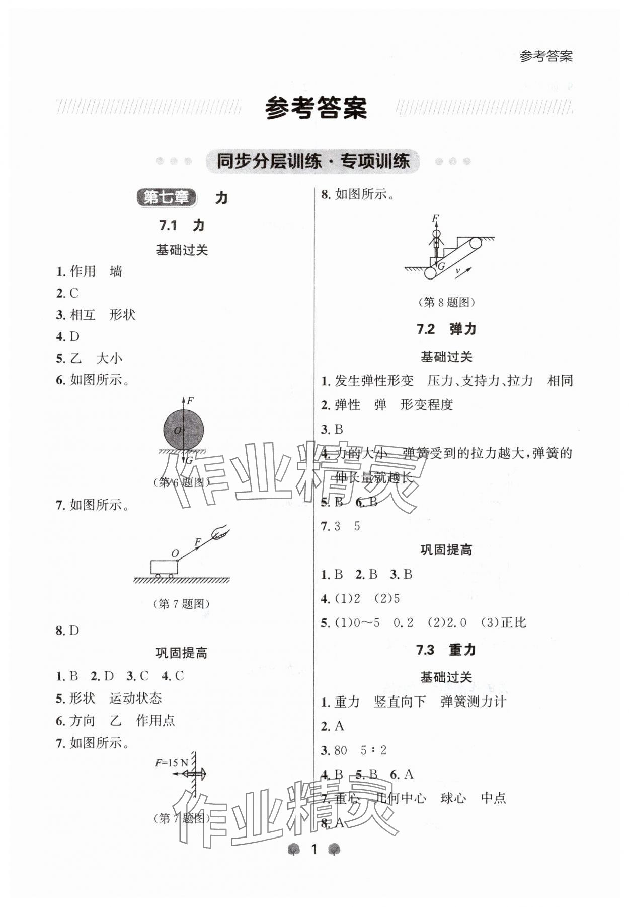 2024年點(diǎn)石成金金牌每課通八年級物理下冊人教版遼寧專版 第1頁