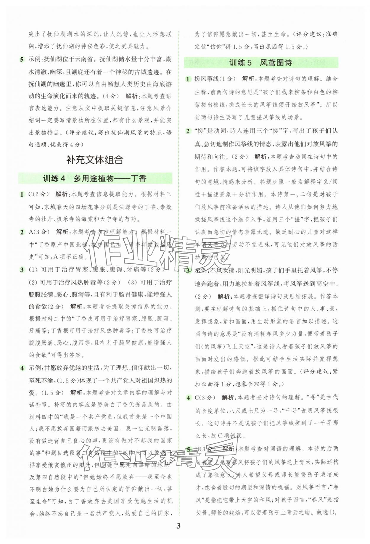 2024年通城學(xué)典組合訓(xùn)練六年級語文上冊人教版 第3頁