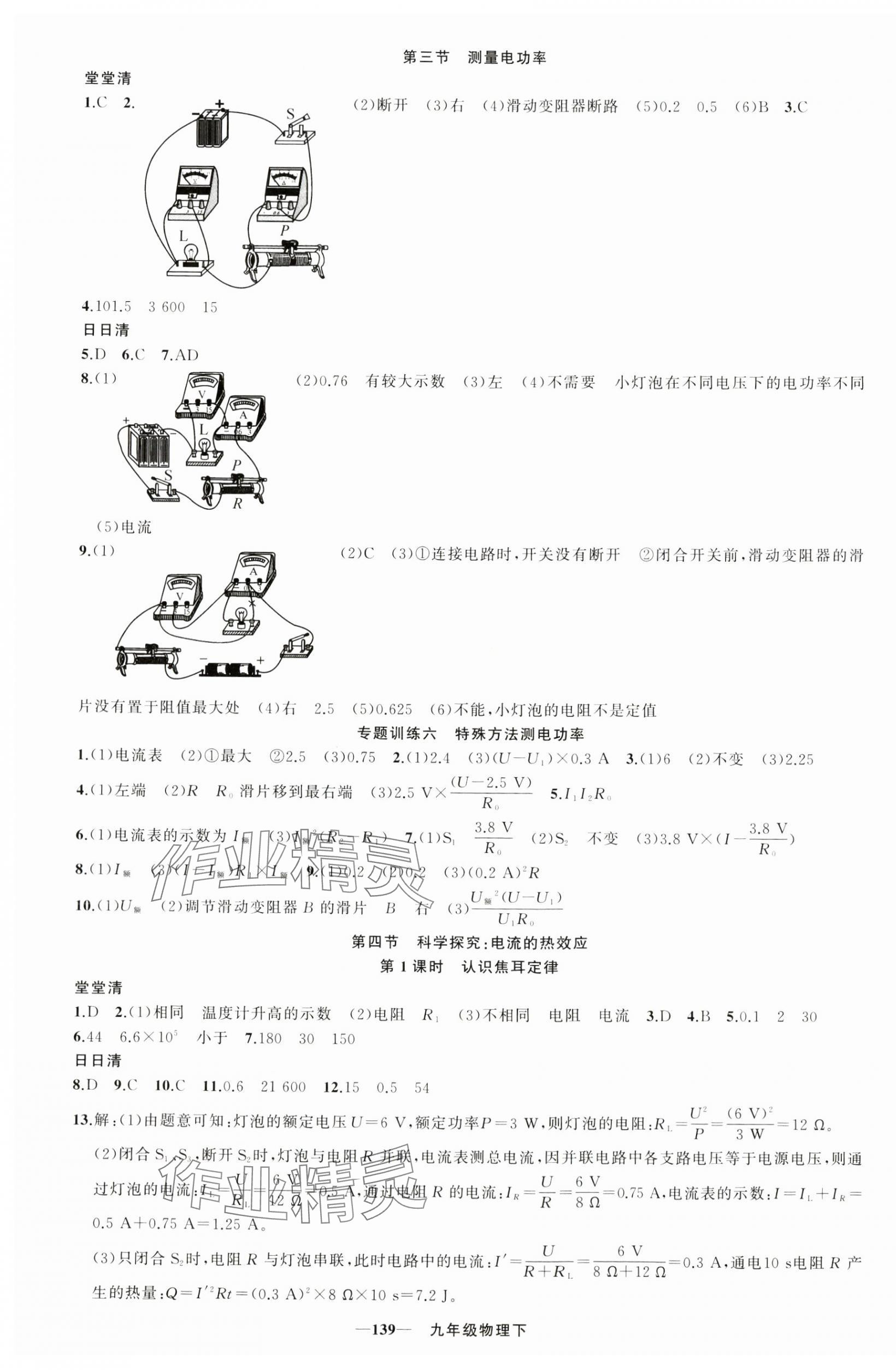 2025年四清導航九年級物理下冊滬科版 第4頁