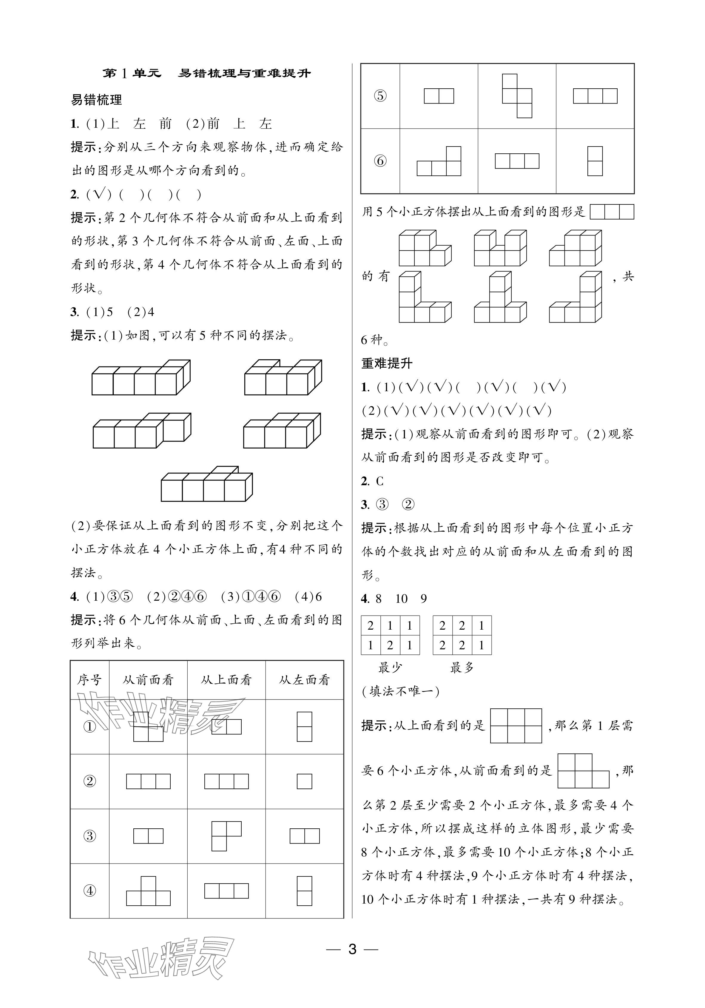 2024年经纶学典提高班五年级数学下册人教版 参考答案第3页