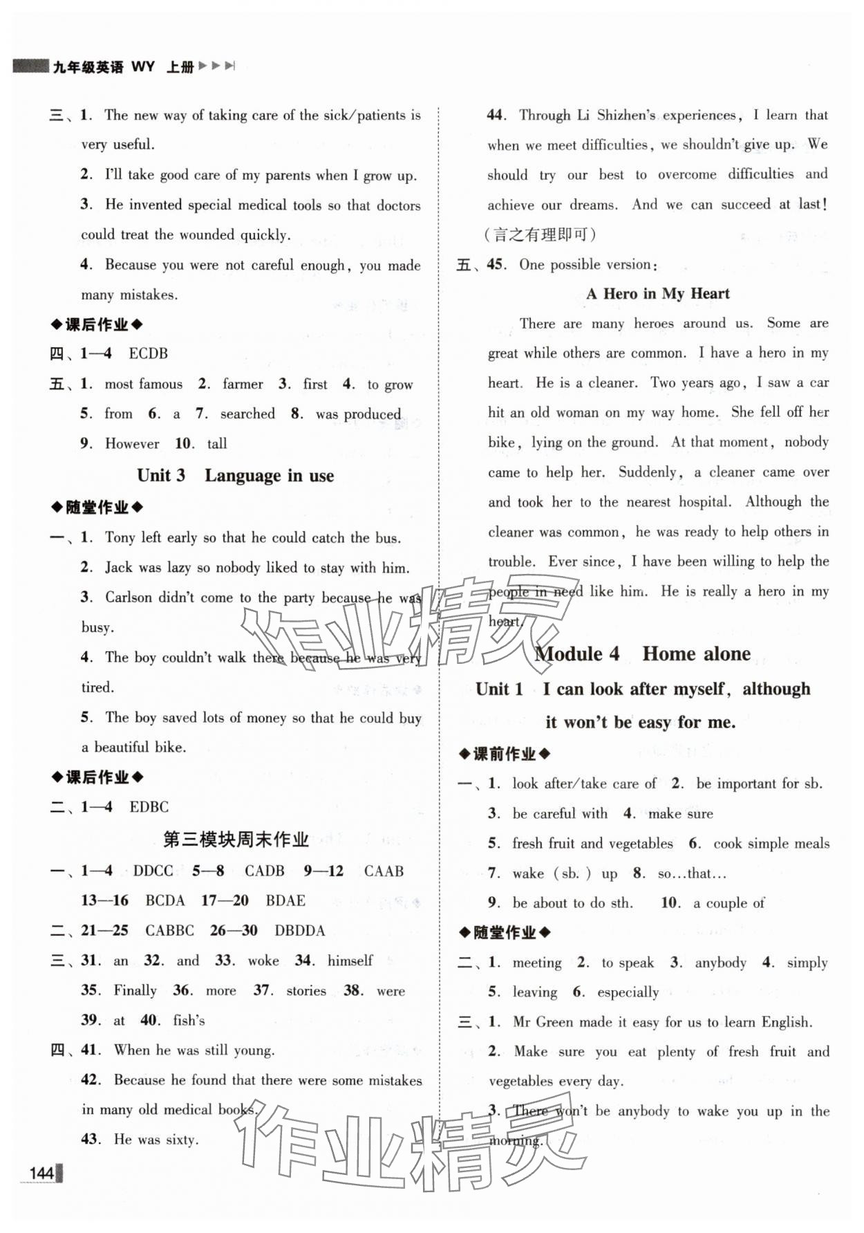 2024年辽宁作业分层培优学案九年级英语上册外研版 第4页