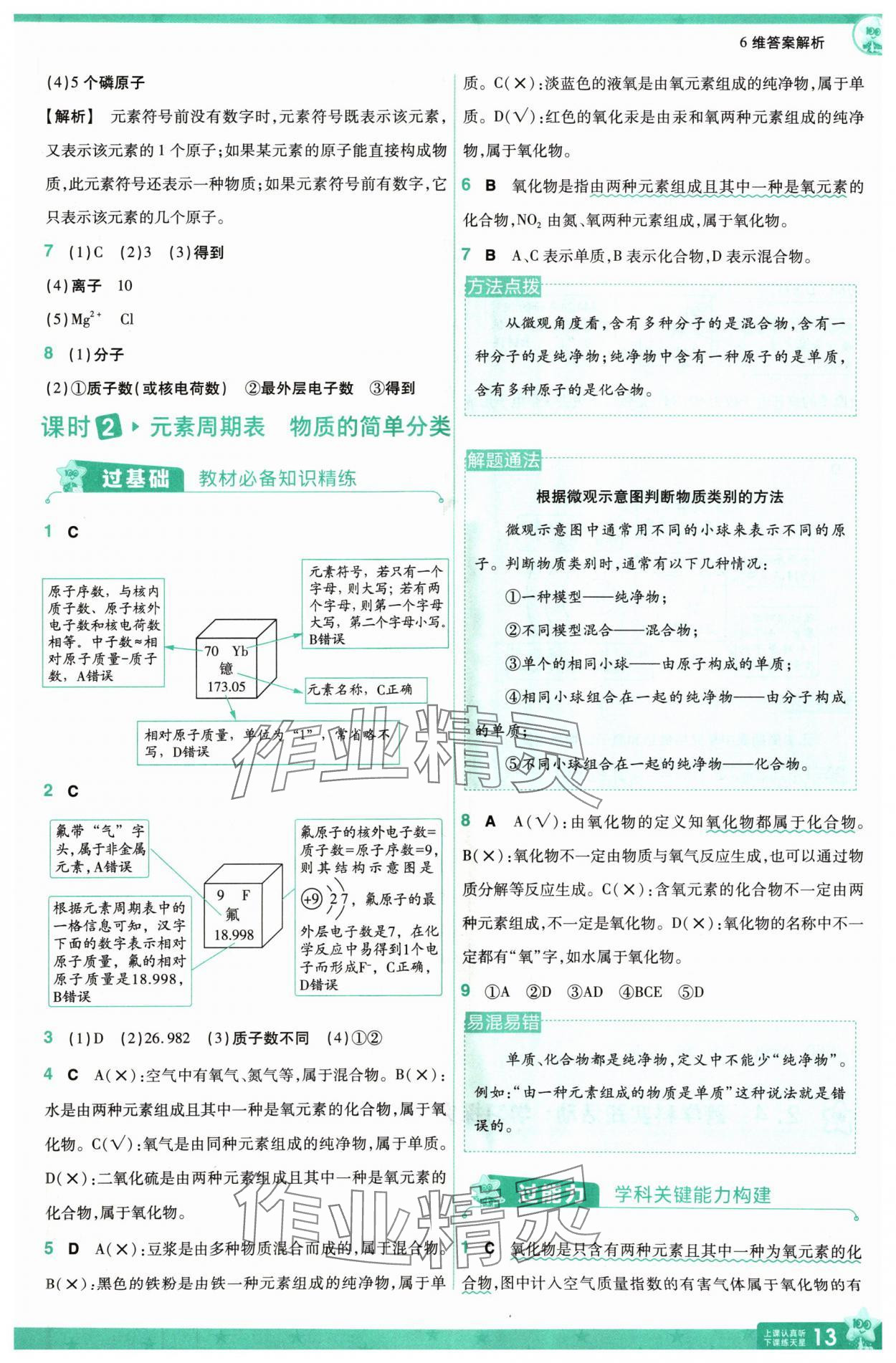 2024年一遍過九年級(jí)化學(xué)上冊(cè)科粵版 參考答案第13頁