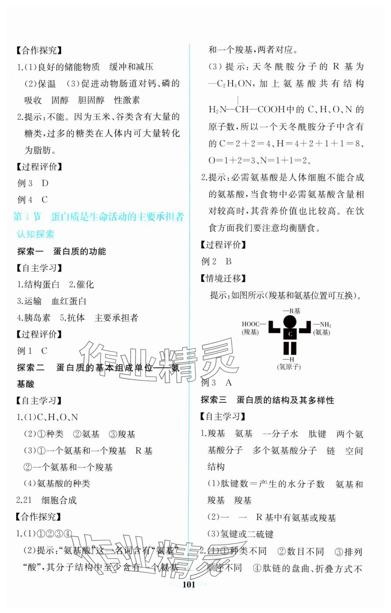 2023年课时练新课程学习评价方案生物必修1分子与细胞增强版 第7页