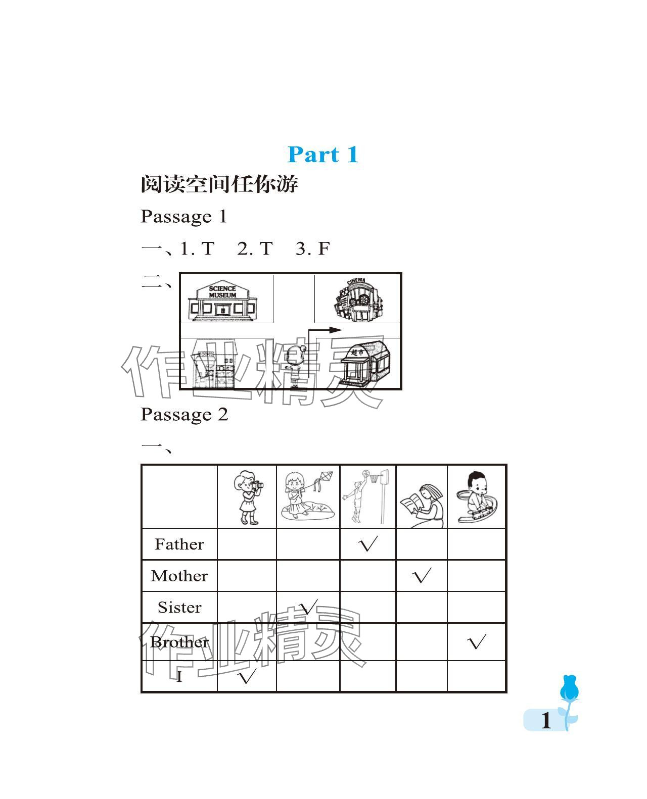 2023年行知天下四年級(jí)英語上冊外研版 參考答案第1頁