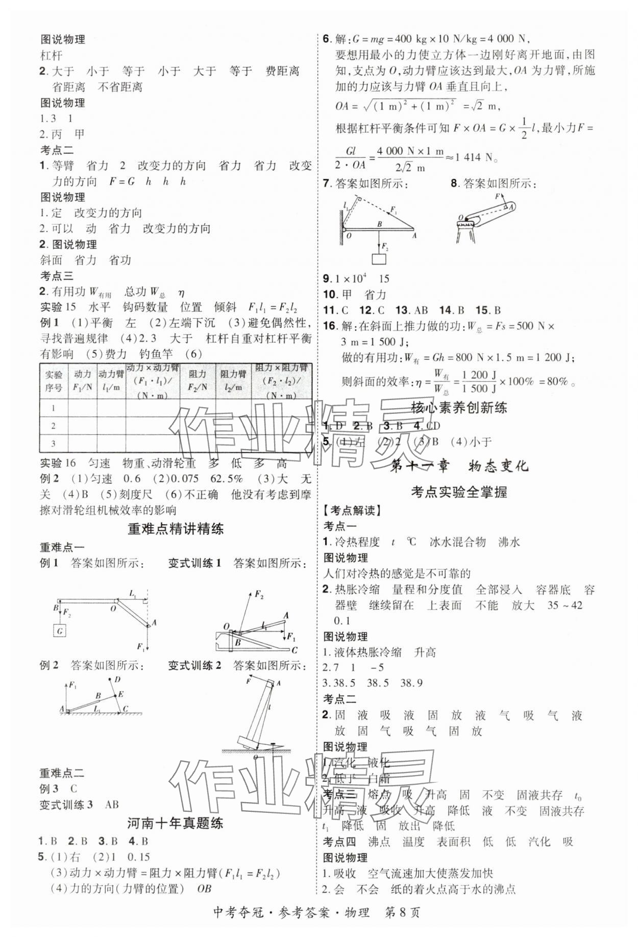 2024年国华教育中考夺冠物理河南专版 第8页