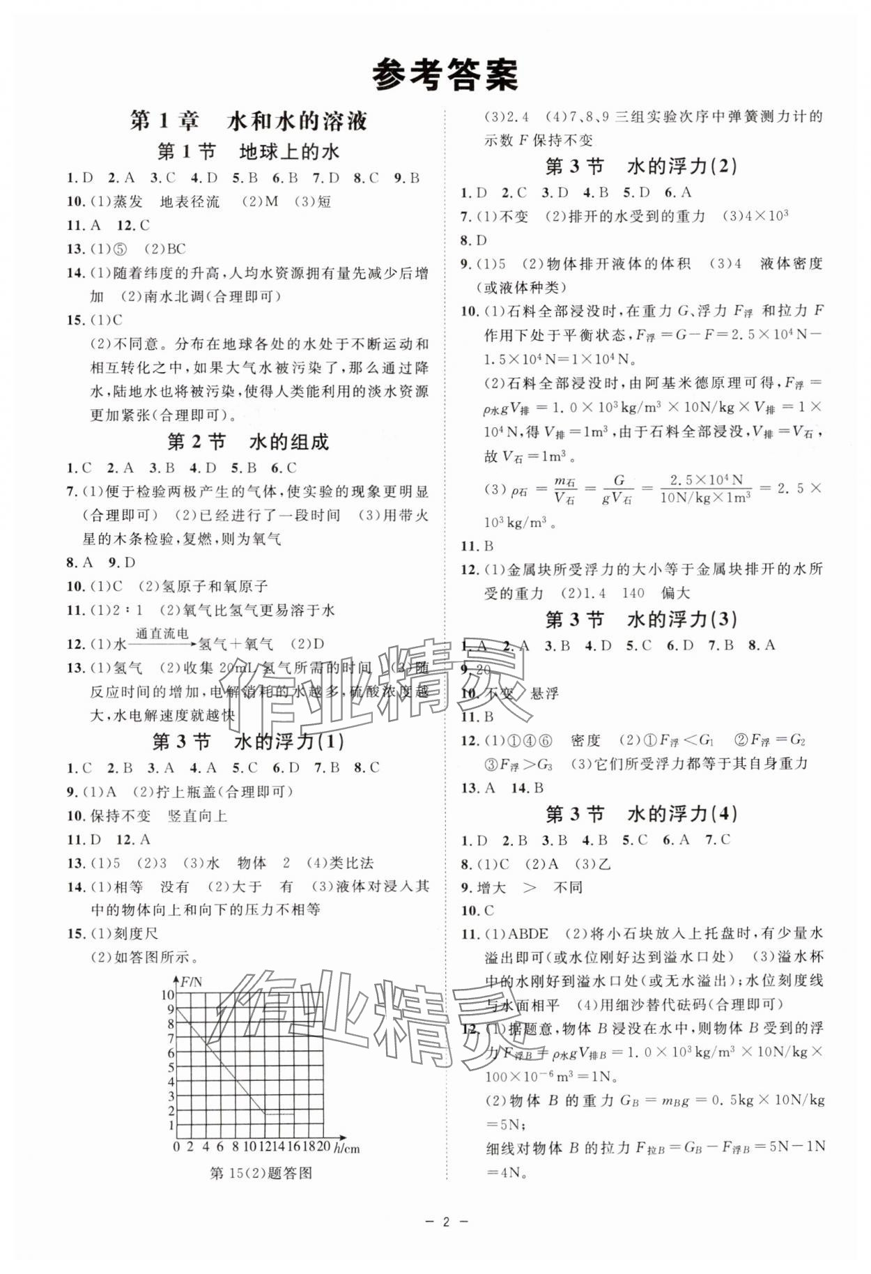 2024年全效學習八年級科學上冊浙教版精華版 第2頁