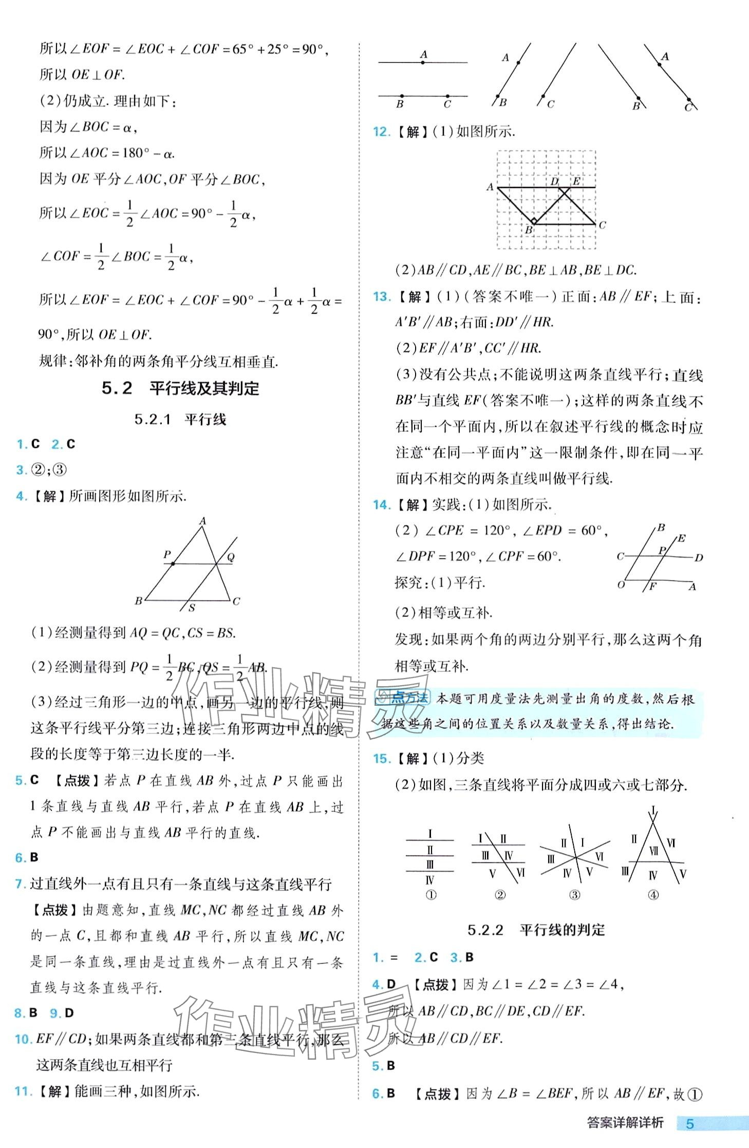 2024年綜合應用創(chuàng)新題典中點七年級下冊人教版 第5頁