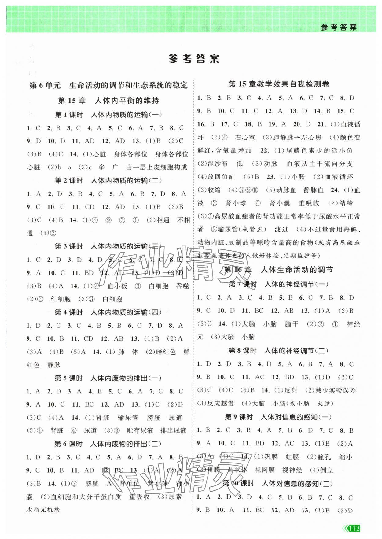 2024年課時(shí)提優(yōu)計(jì)劃作業(yè)本八年級(jí)生物上冊(cè)蘇科版 第1頁(yè)