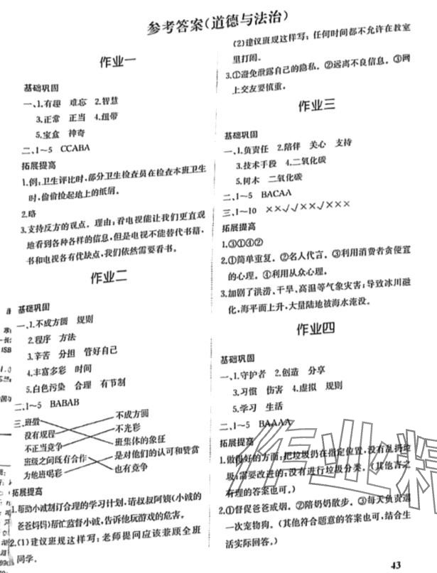 2024年寒假作業(yè)湖南教育出版社四年級綜合 第1頁